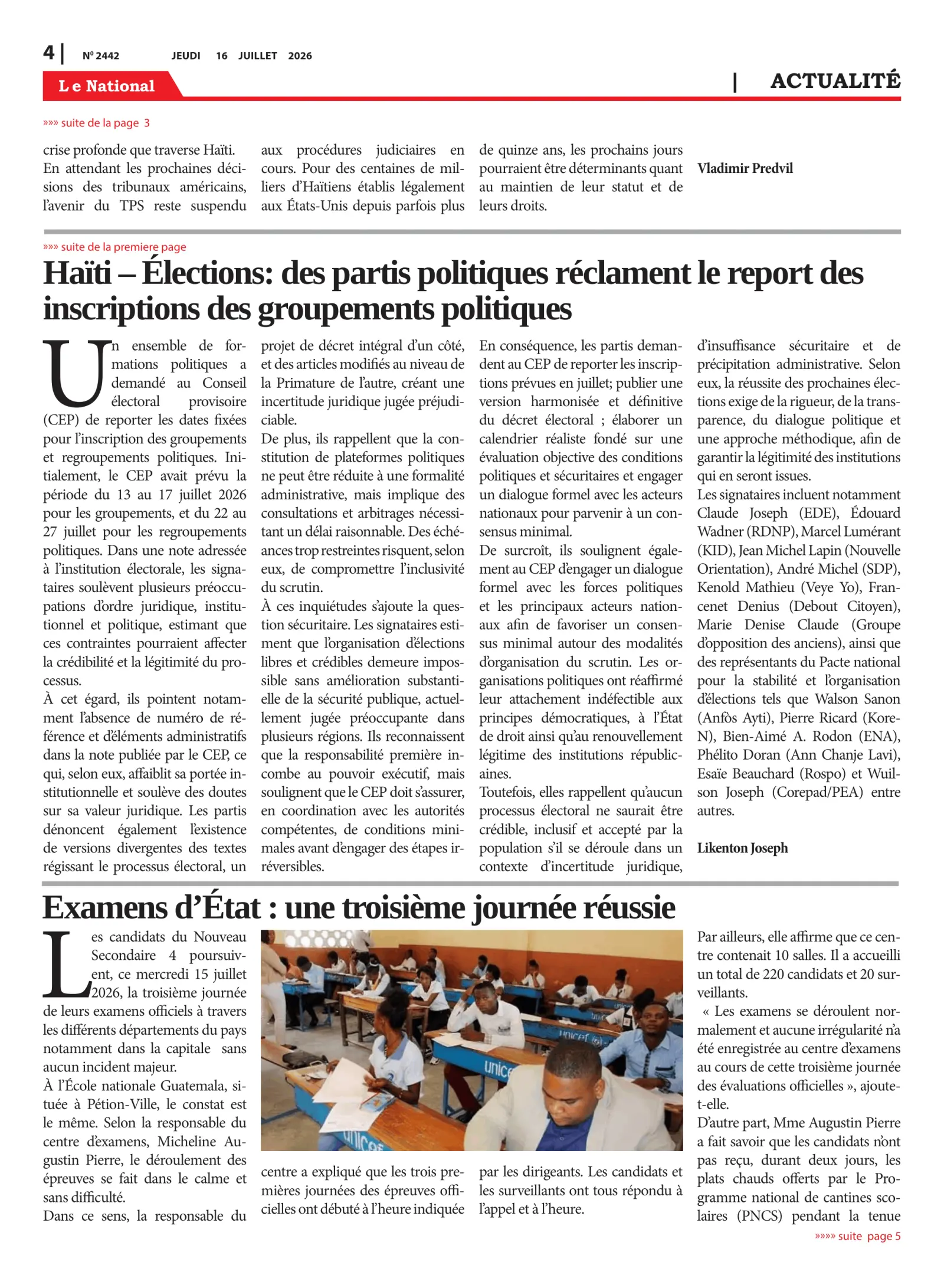 Page 4 de l'édition 2442