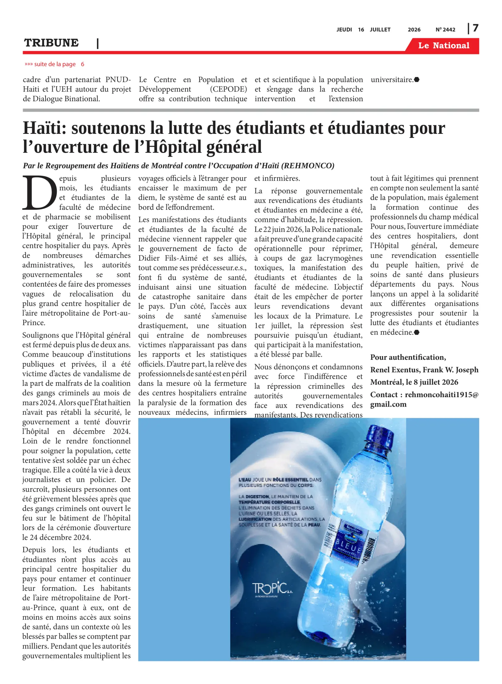 Page 7 de l'édition 2442