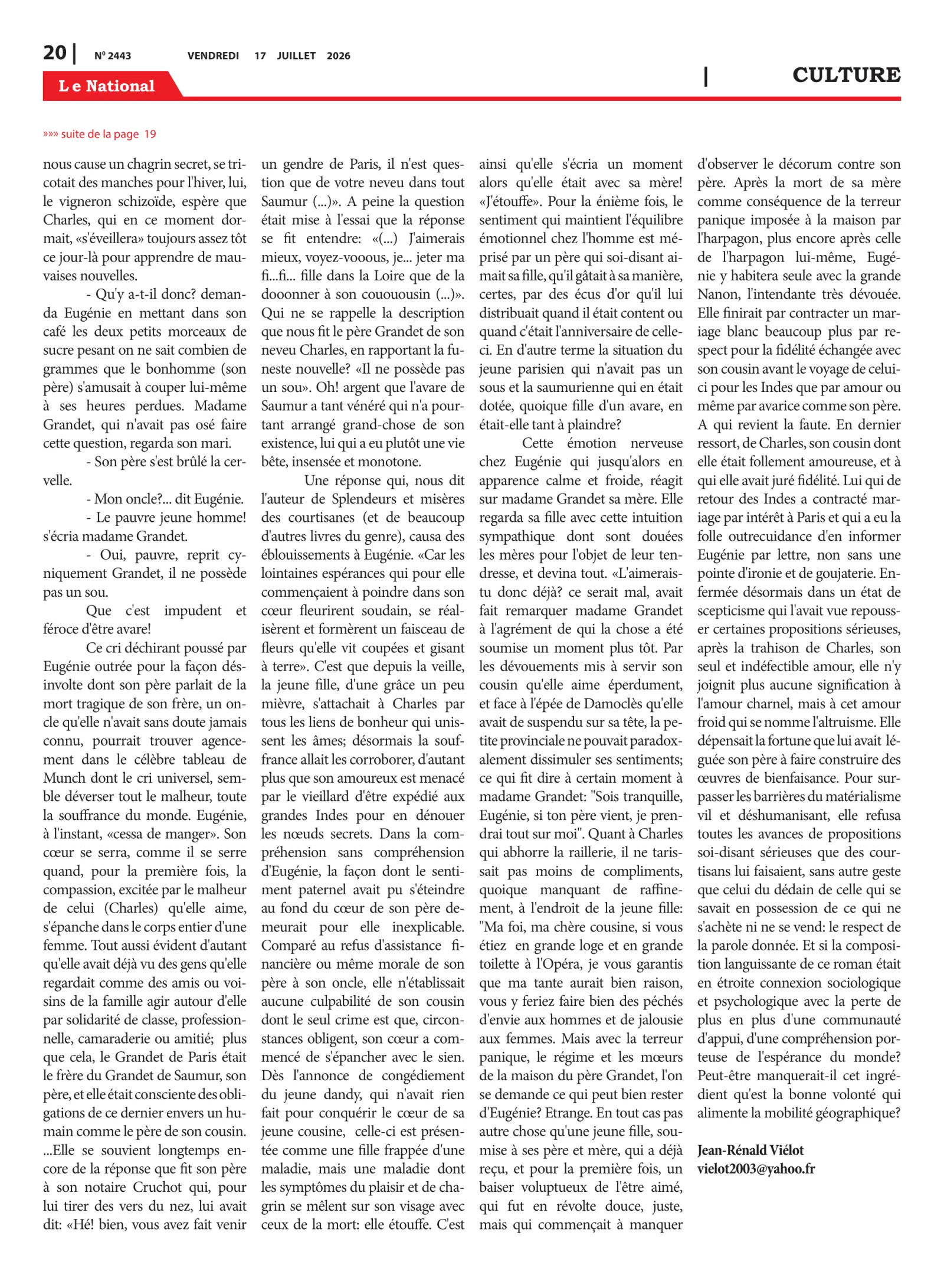 Page 20 de l'édition 2443
