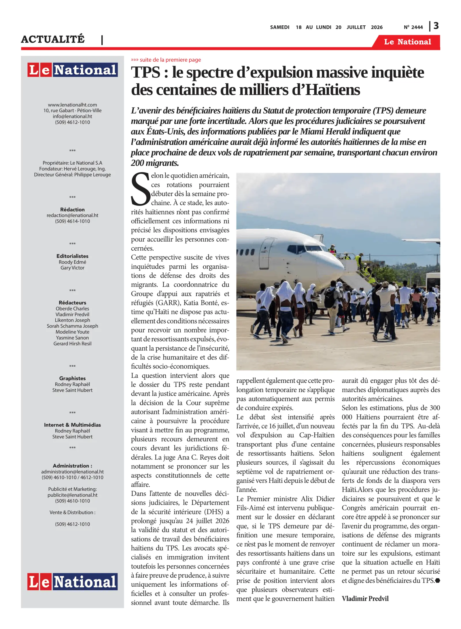 Page 3 de l'édition 2444