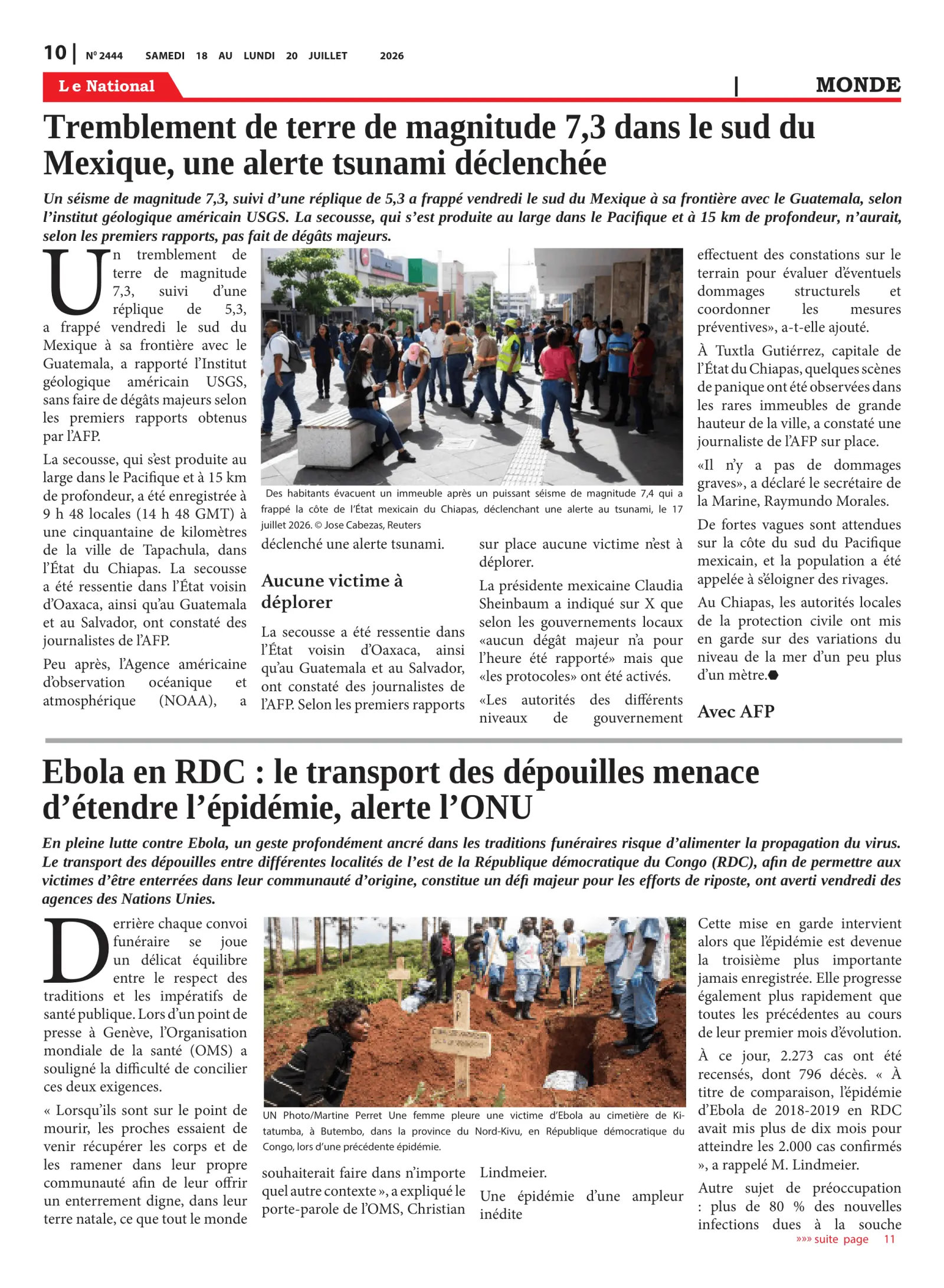 Page 10 de l'édition 2444