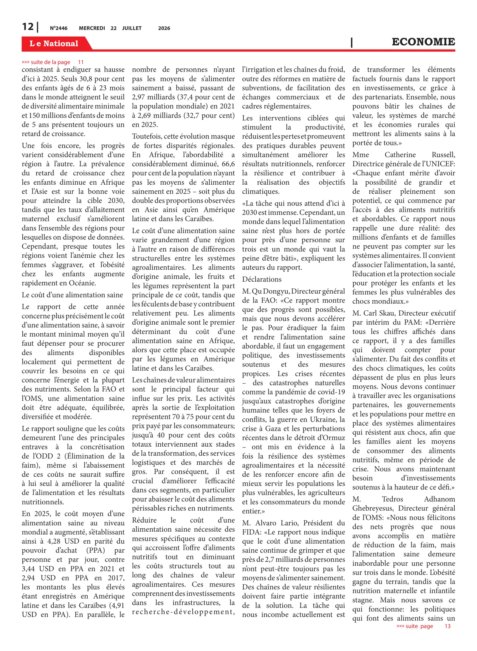 Page 12 de l'édition 2446