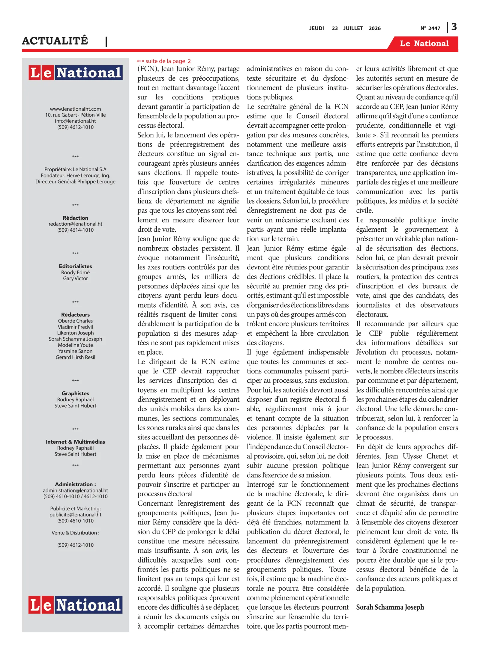 Page 3 de l'édition 2447