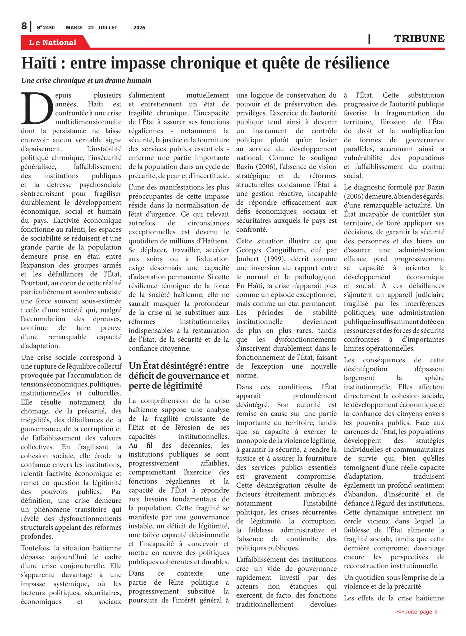 Page 8 de l'édition 2450