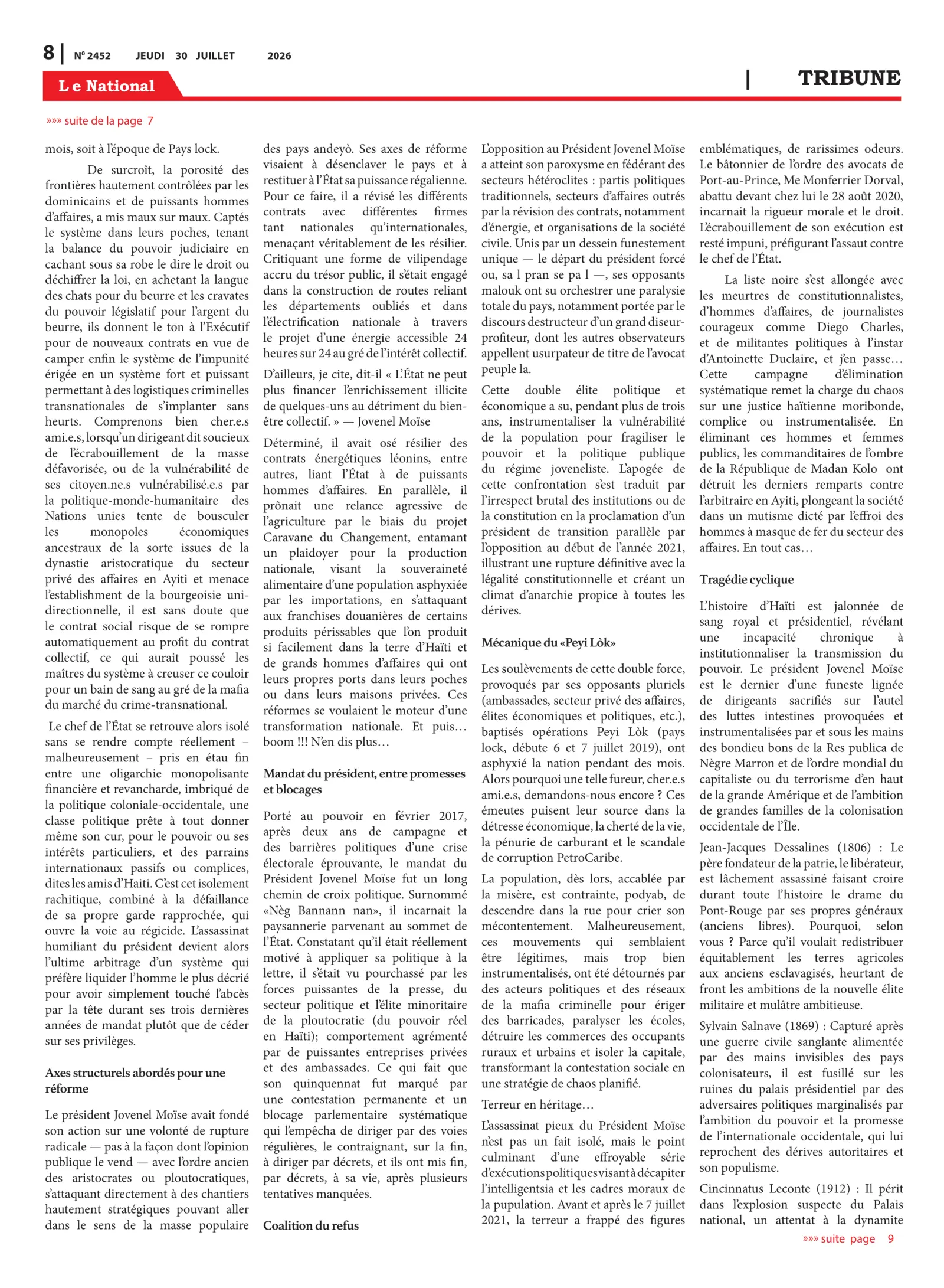 Page 8 de l'édition 2452
