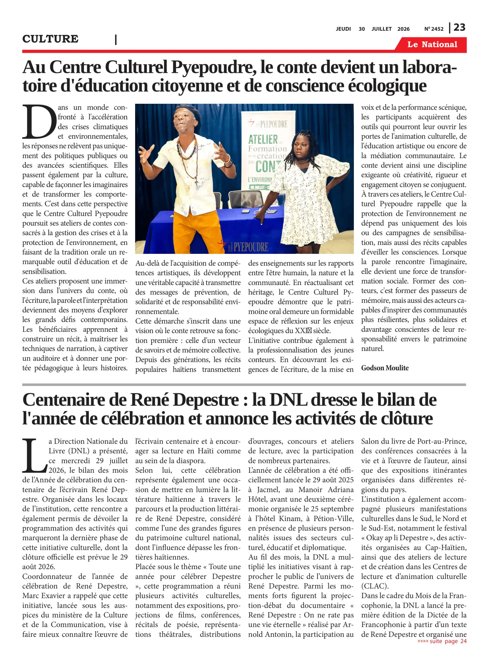 Page 23 de l'édition 2452