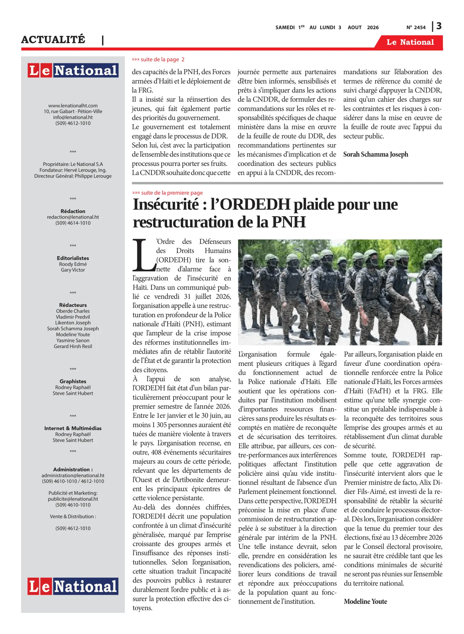 Page 3 de l'édition 2454