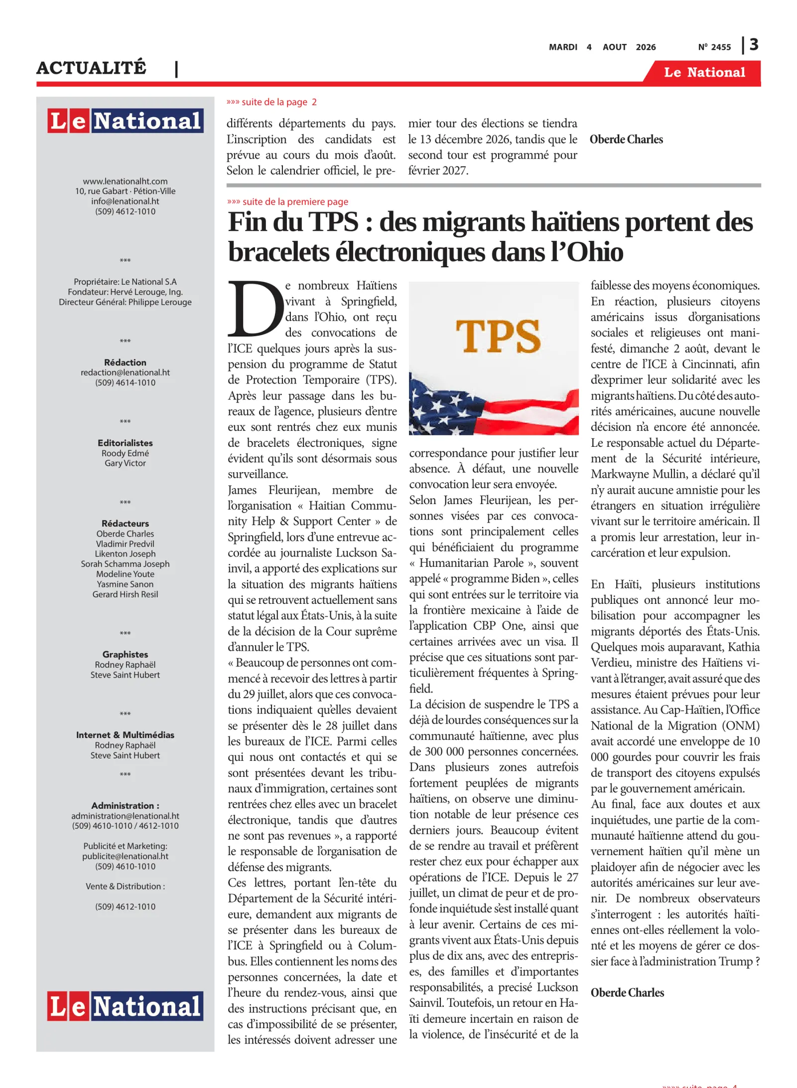 Page 3 de l'édition 2455