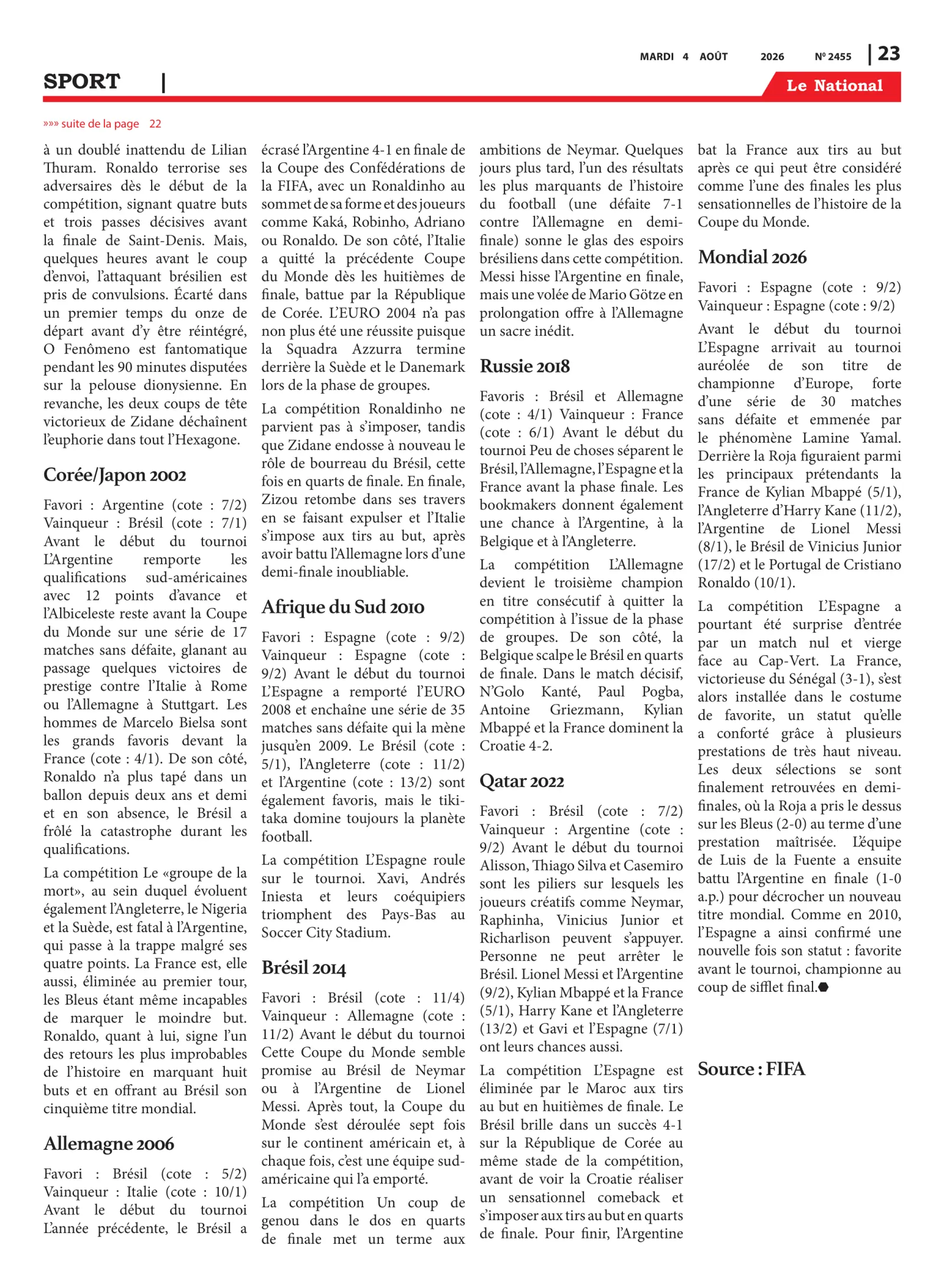Page 23 de l'édition 2455