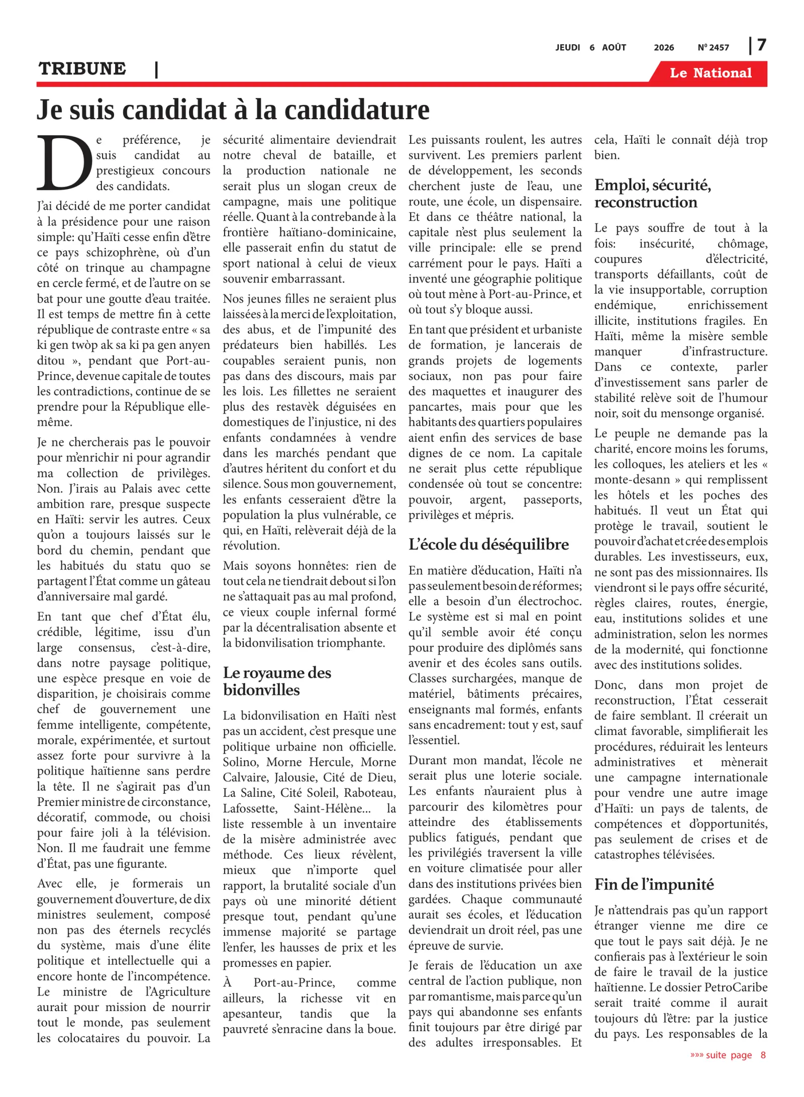 Page 7 de l'édition 2457