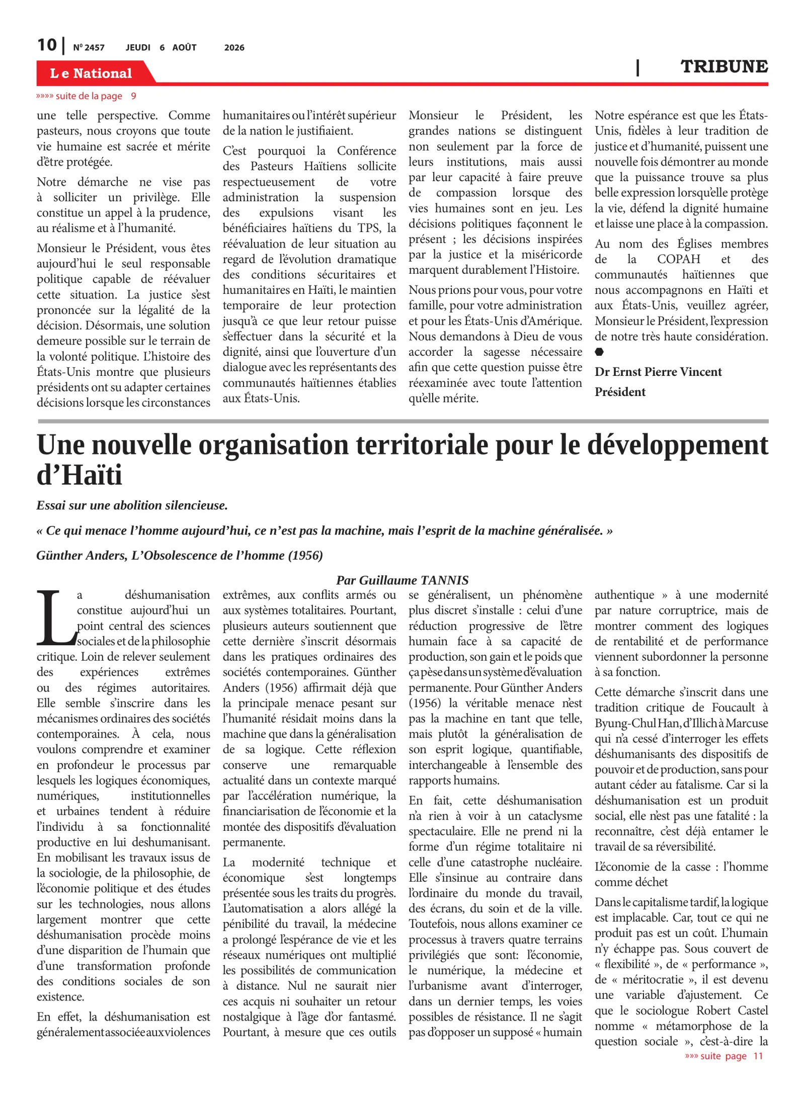 Page 10 de l'édition 2457