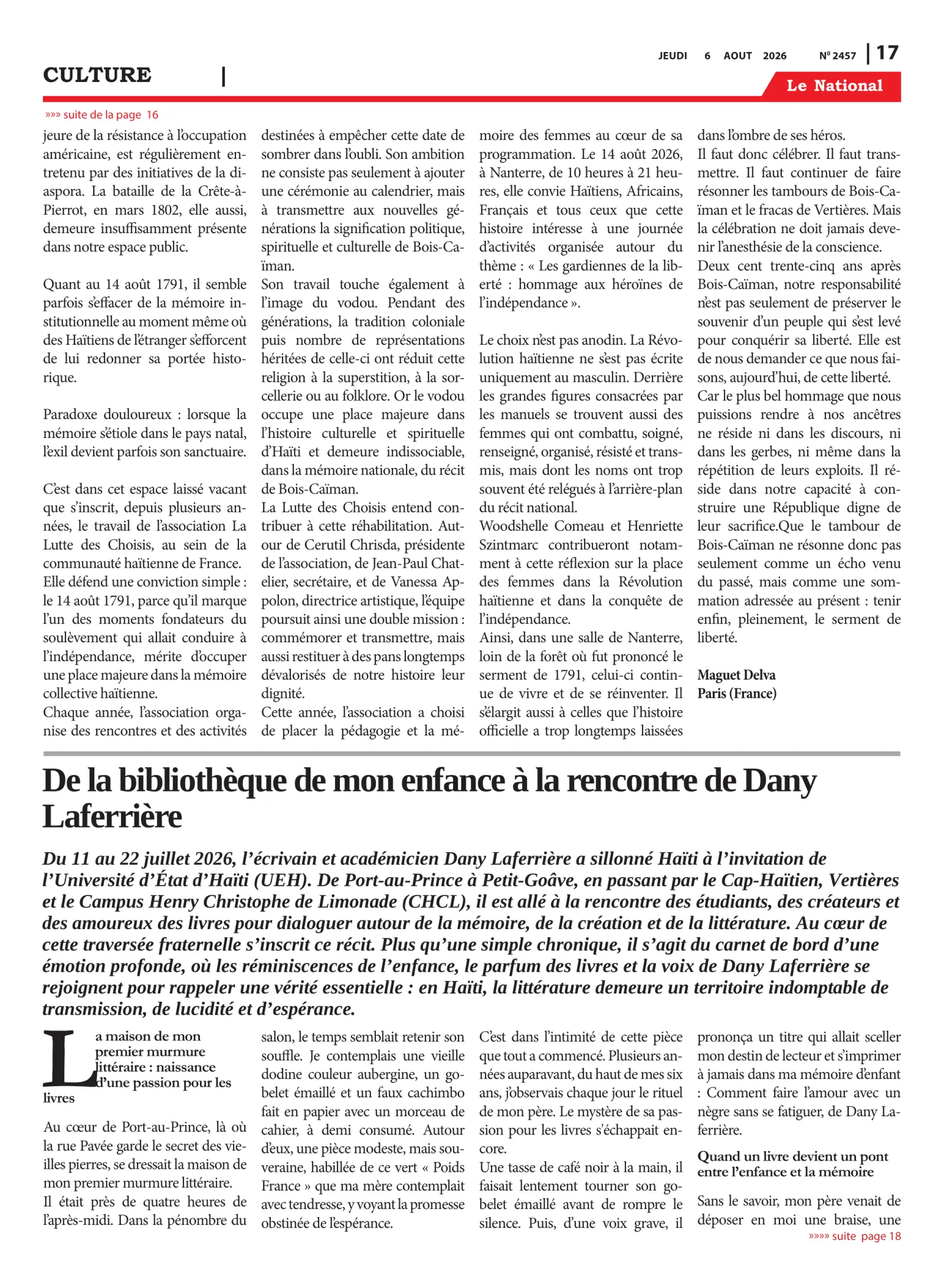 Page 16 de l'édition 2457