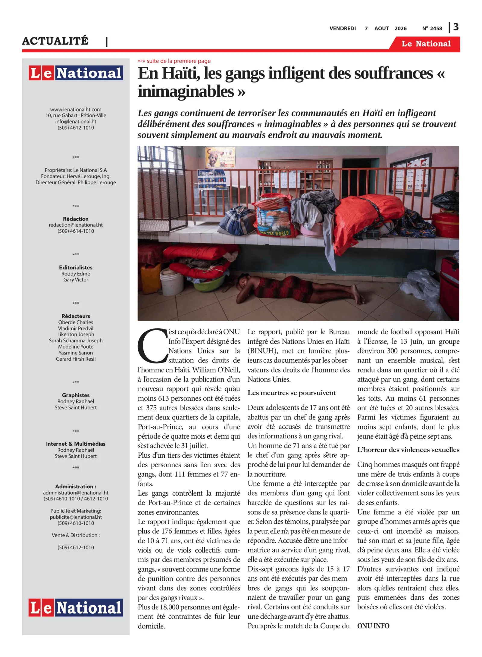 Page 3 de l'édition 2458