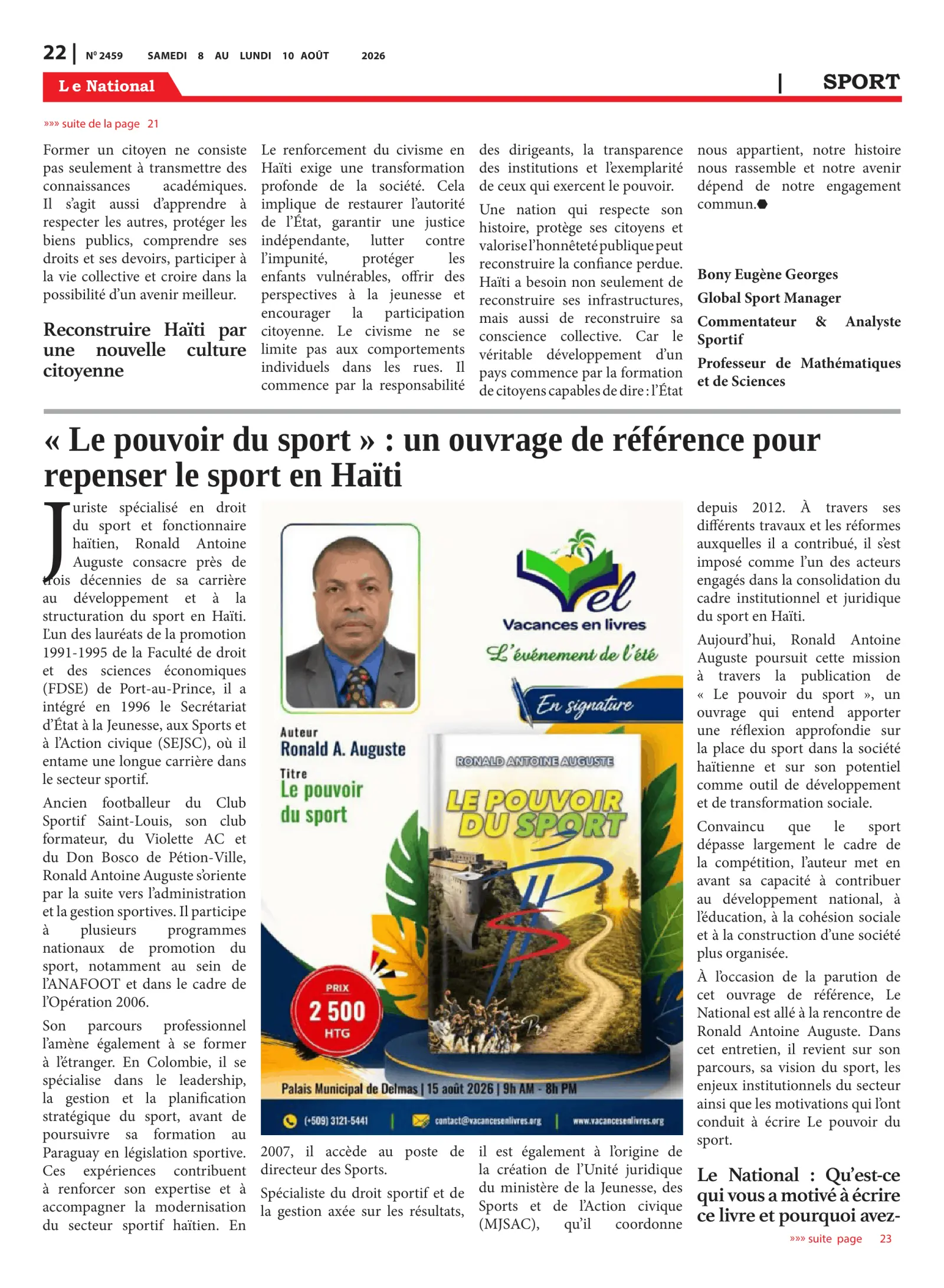 Page 22 de l'édition 2459