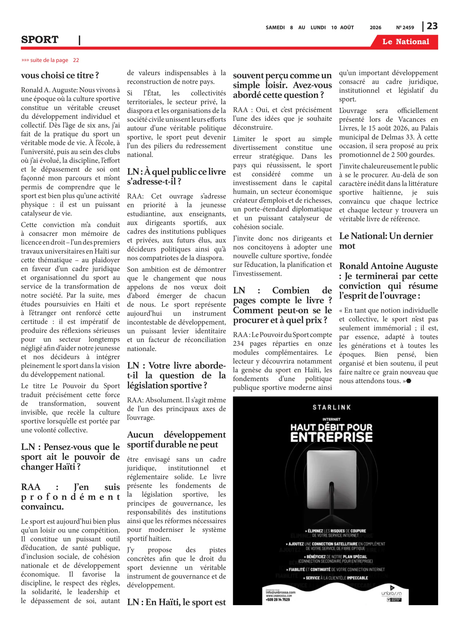 Page 23 de l'édition 2459