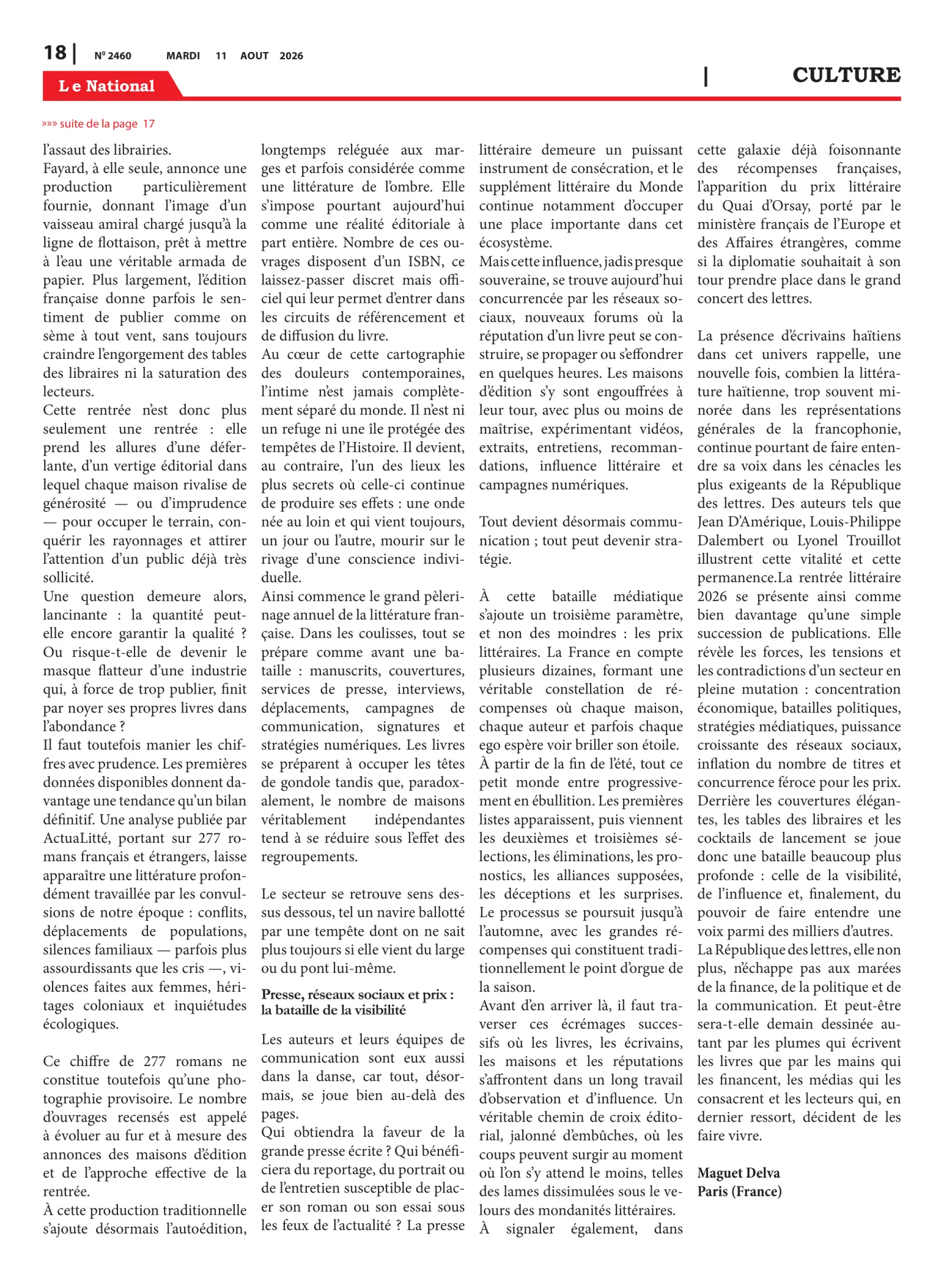 Page 18 de l'édition 2460