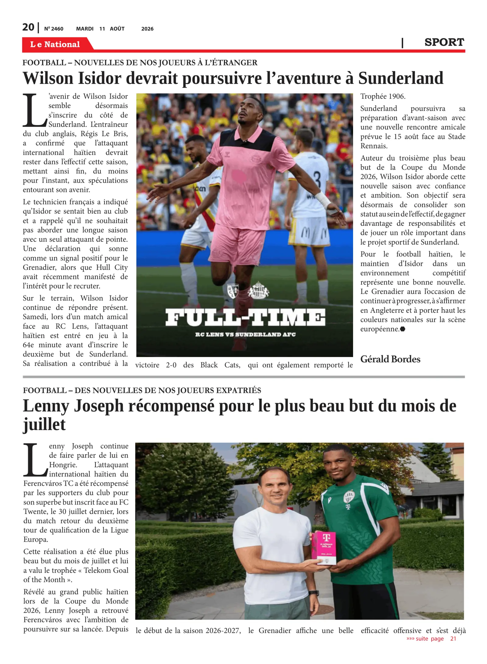 Page 20 de l'édition 2460