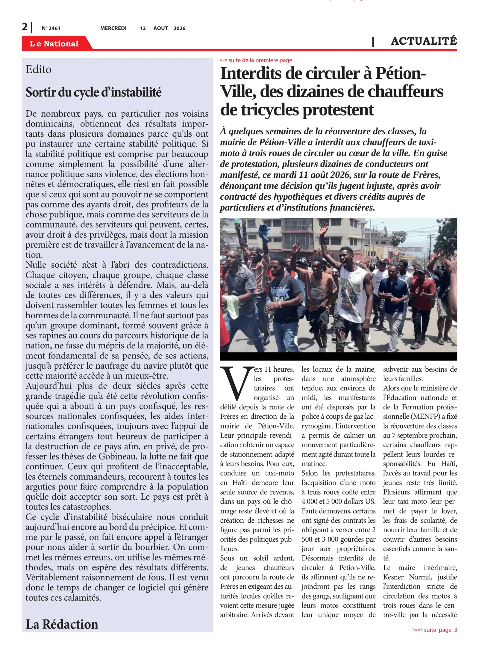 Page 2 de l'édition 2461