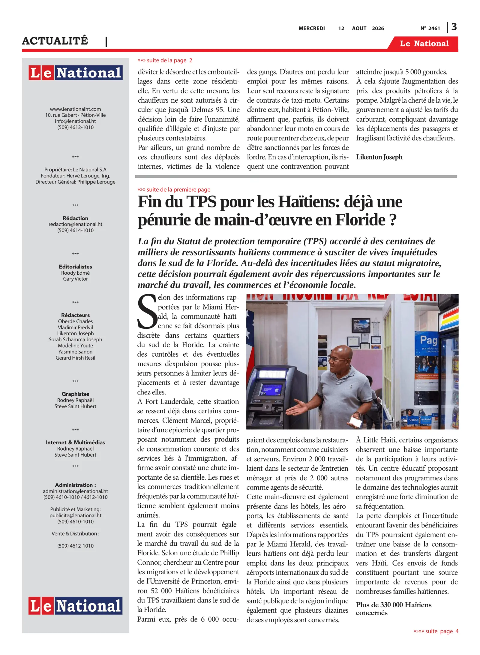 Page 3 de l'édition 2461