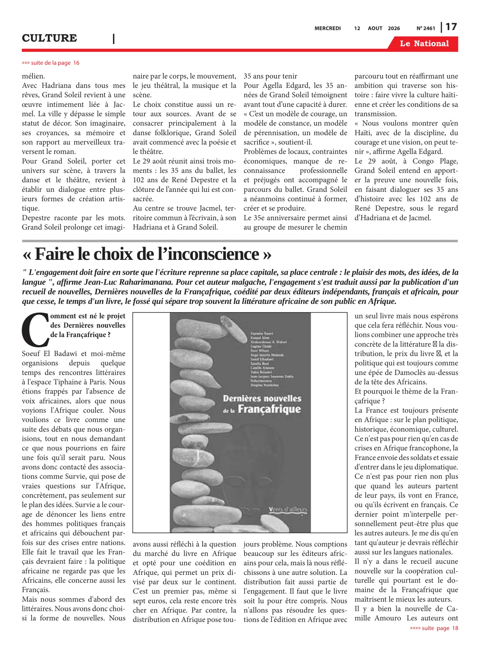 Page 17 de l'édition 2461