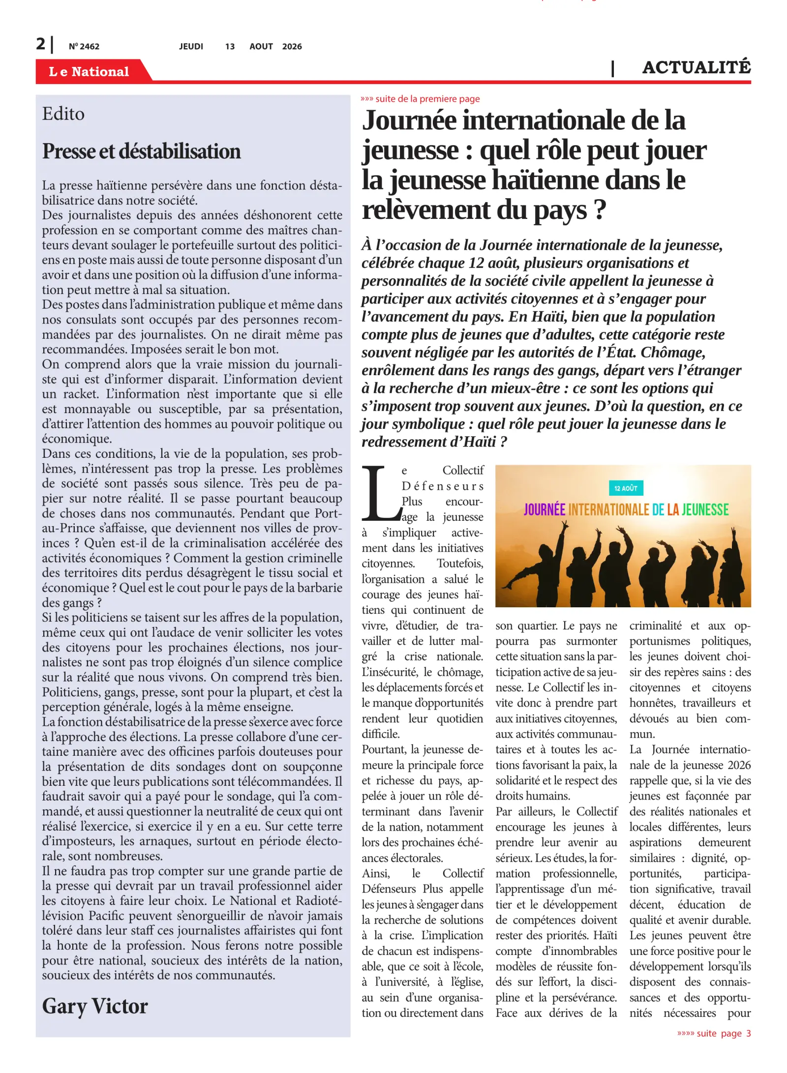 Page 2 de l'édition 2462