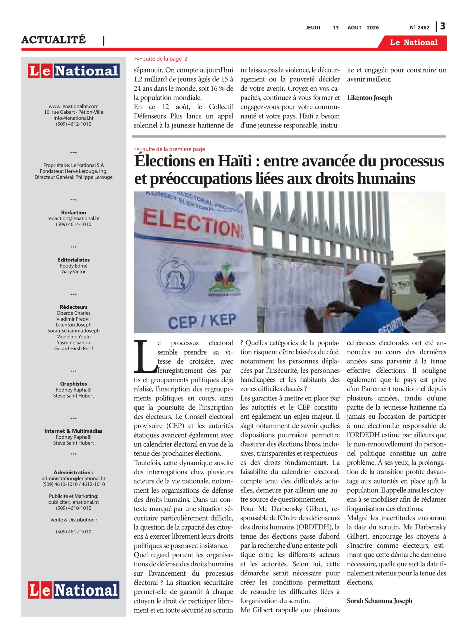 Page 3 de l'édition 2462
