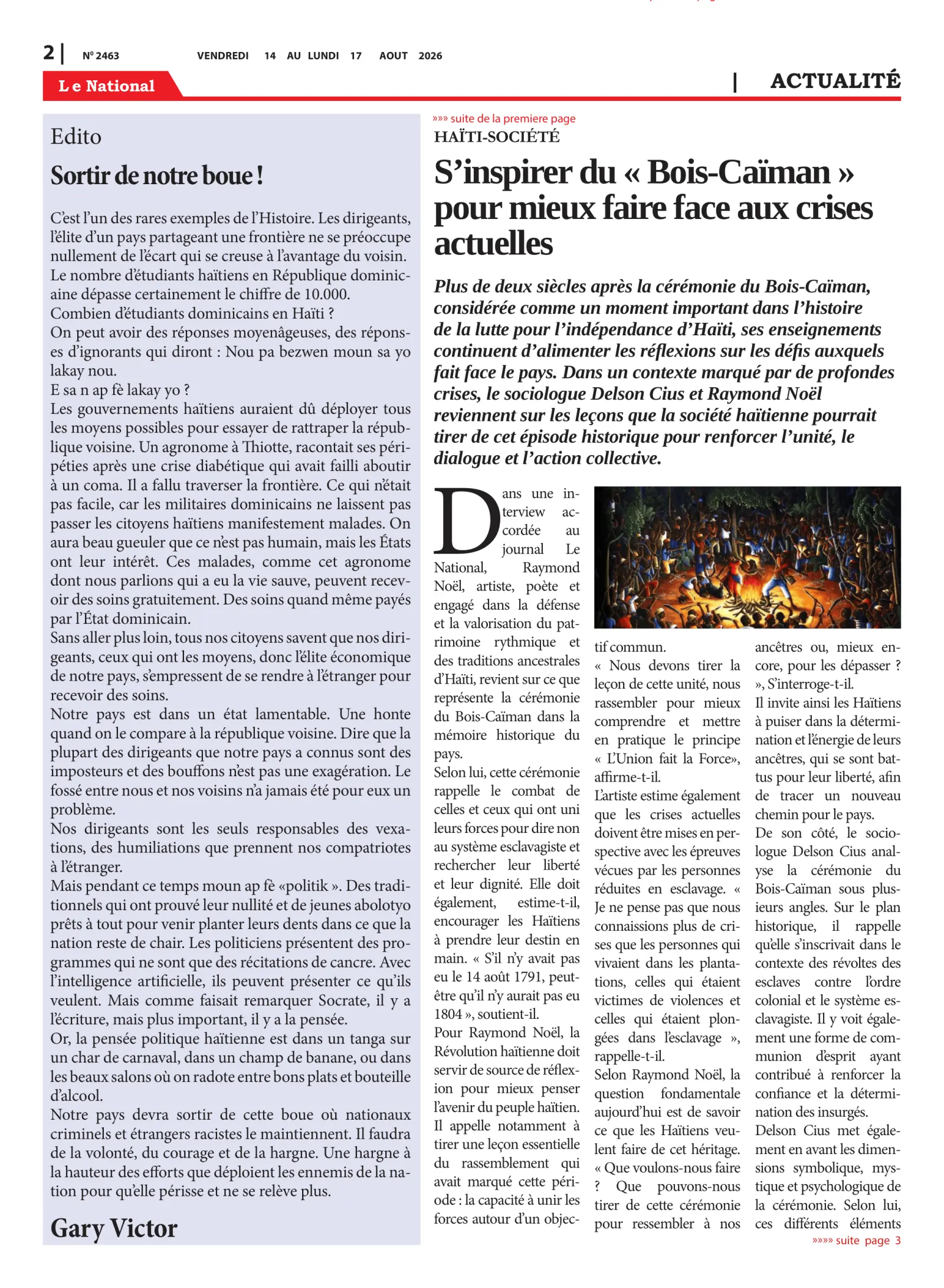 Page 2 de l'édition 2463