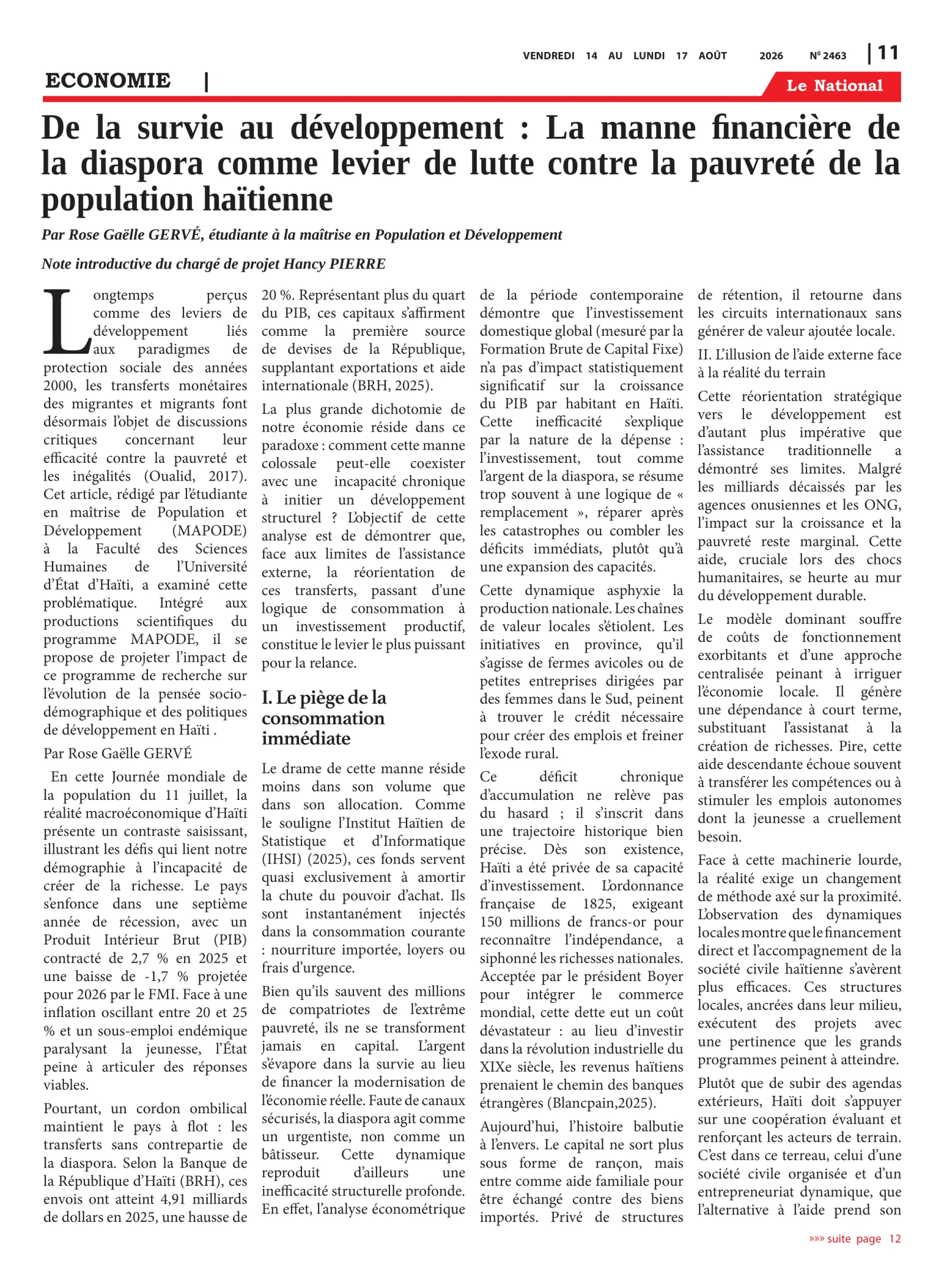 Page 11 de l'édition 2463