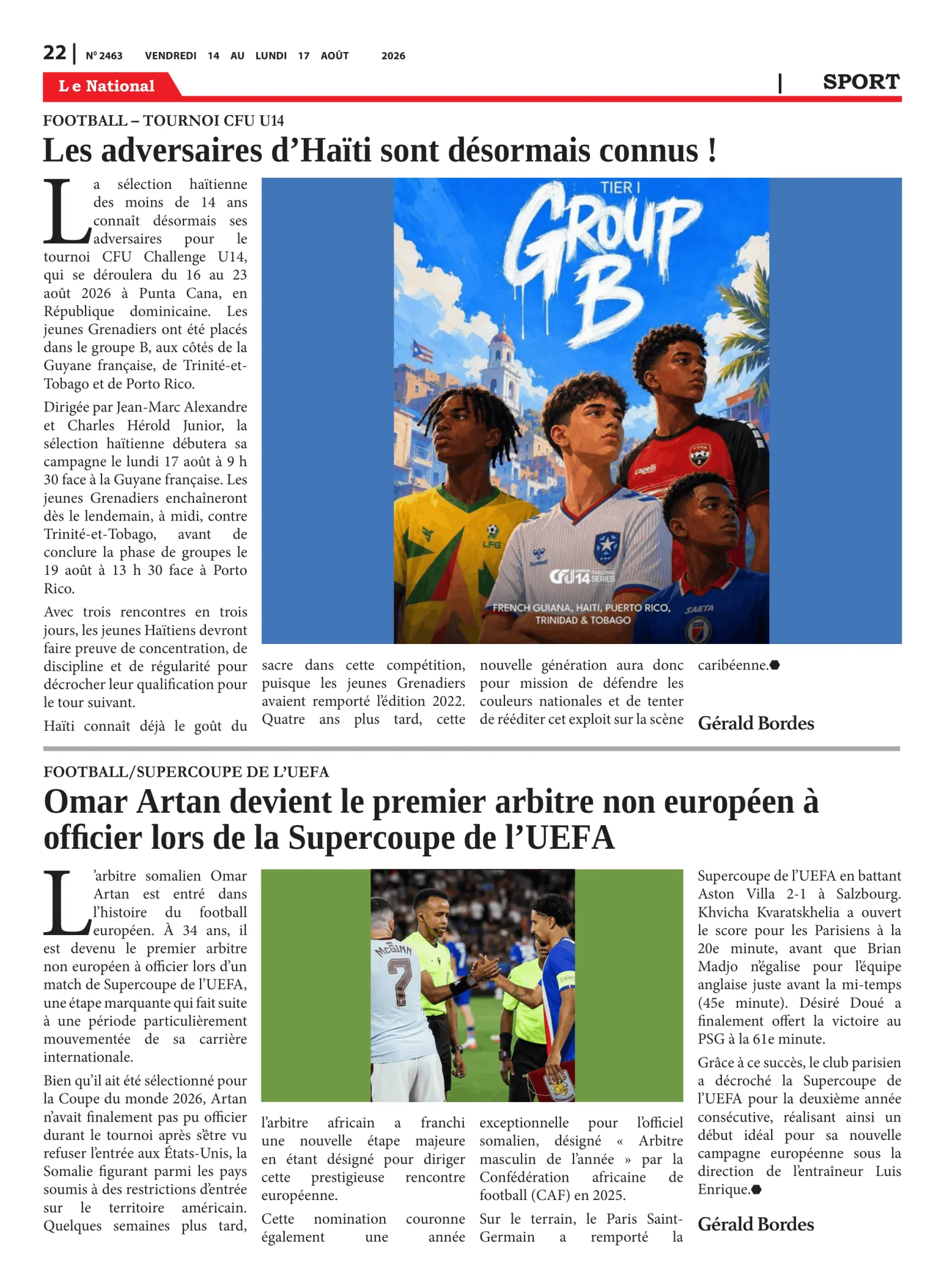 Page 22 de l'édition 2463