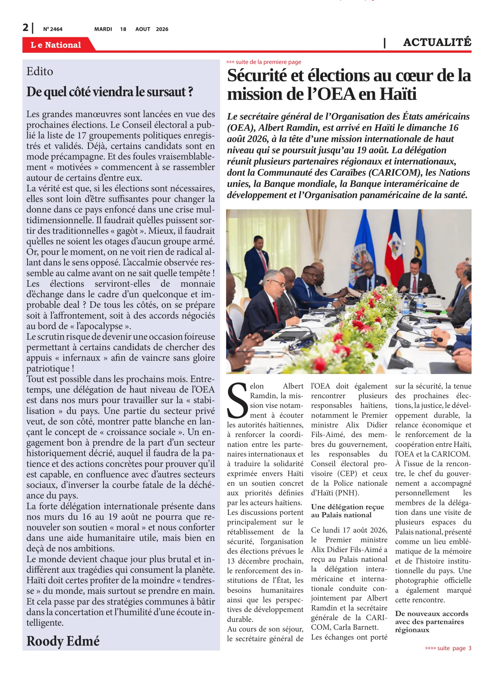 Page 2 de l'édition 2464