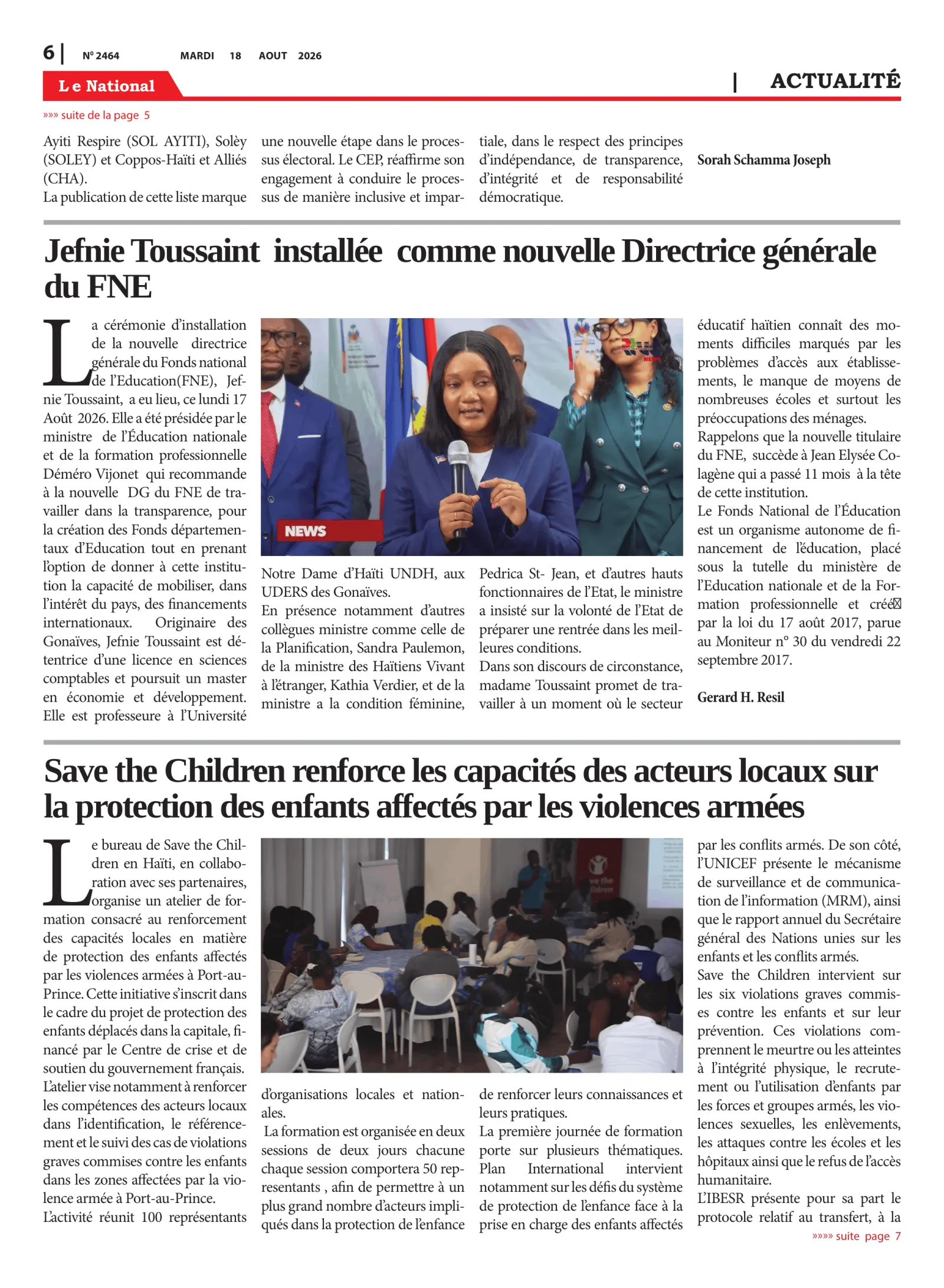 Page 6 de l'édition 2464
