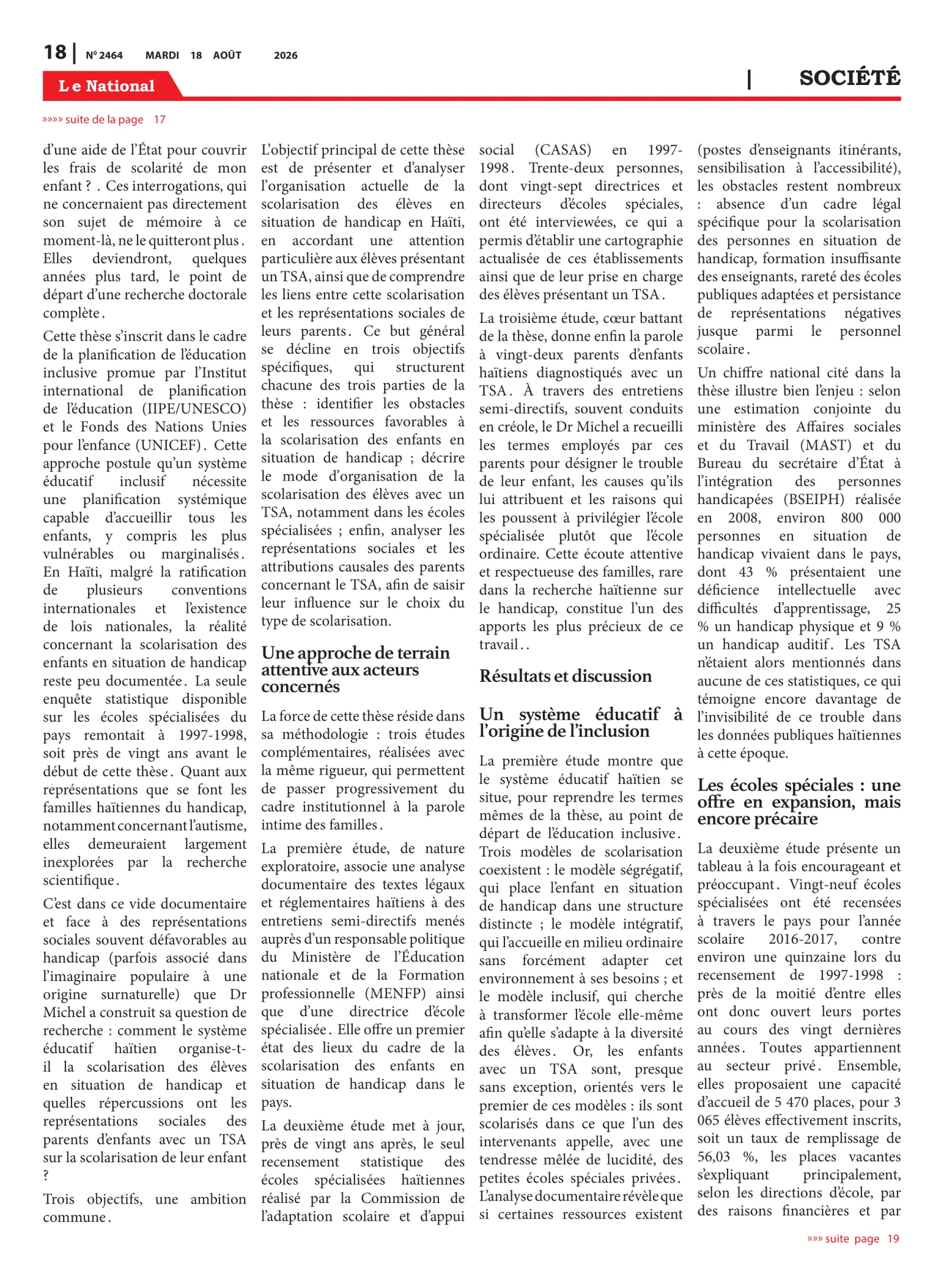 Page 18 de l'édition 2464