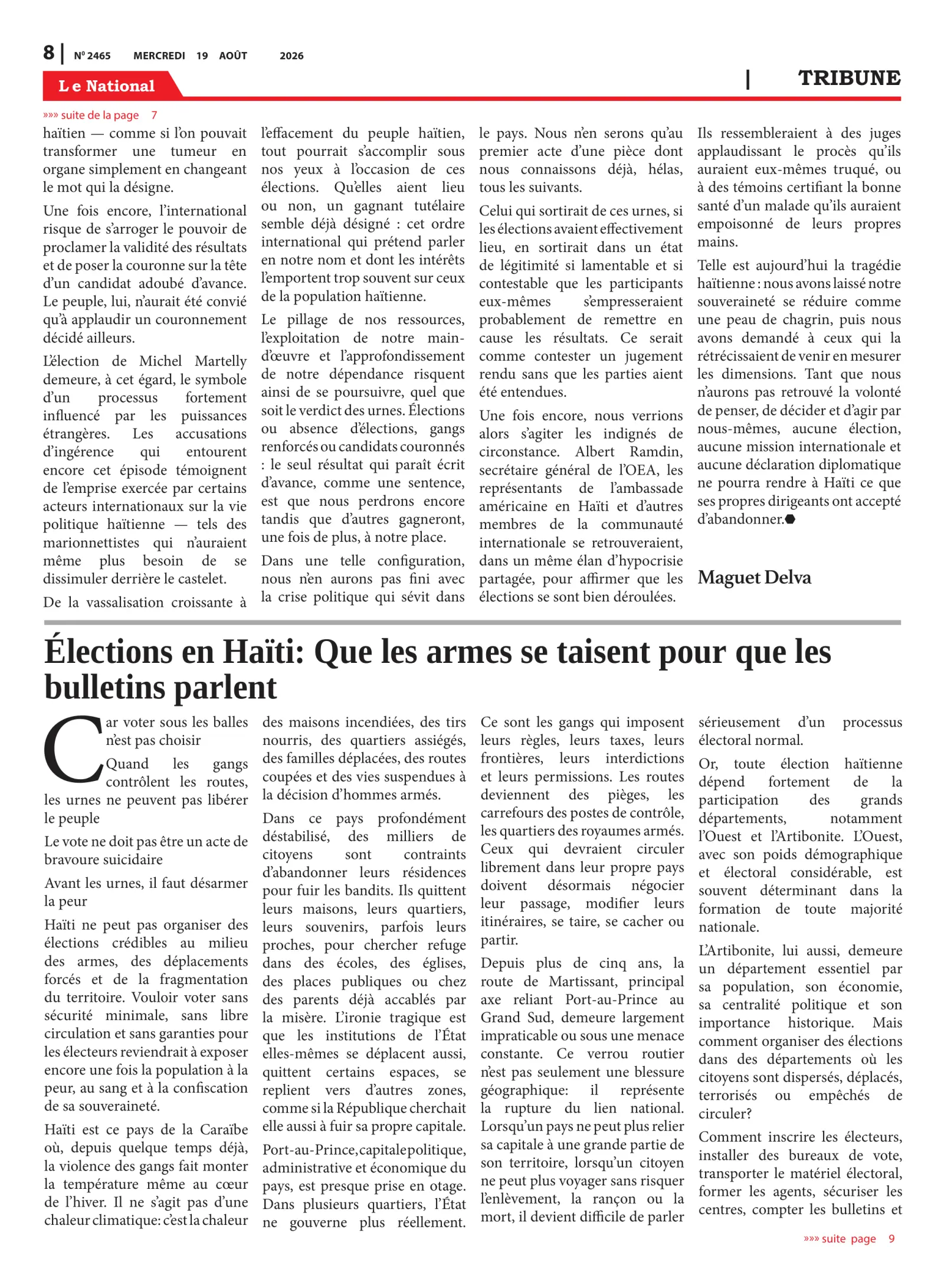 Page 8 de l'édition 2465
