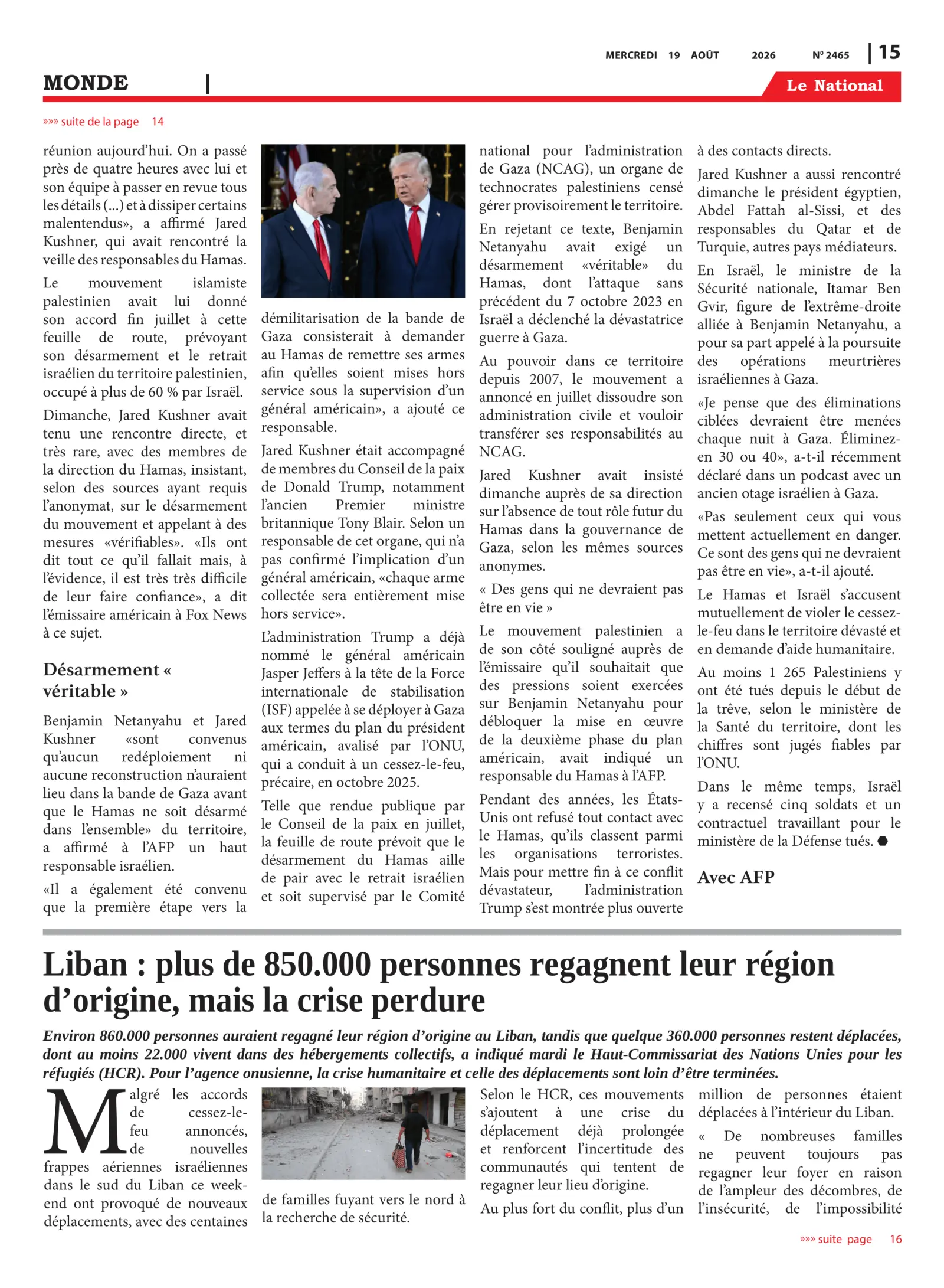 Page 15 de l'édition 2465