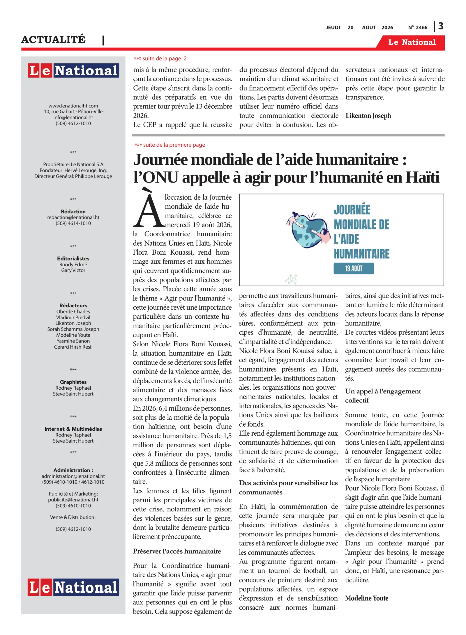 Page 3 de l'édition 2466