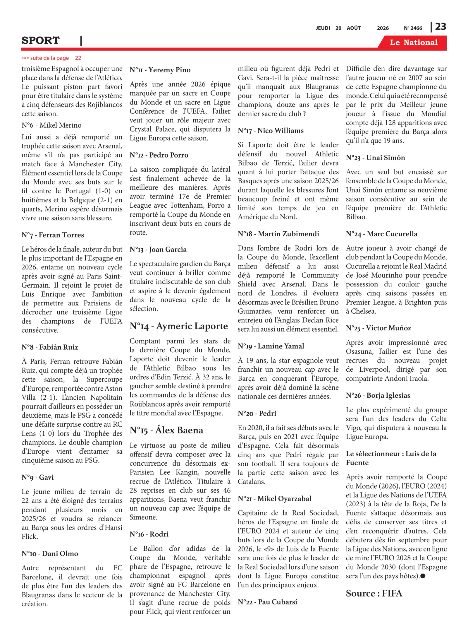 Page 23 de l'édition 2466