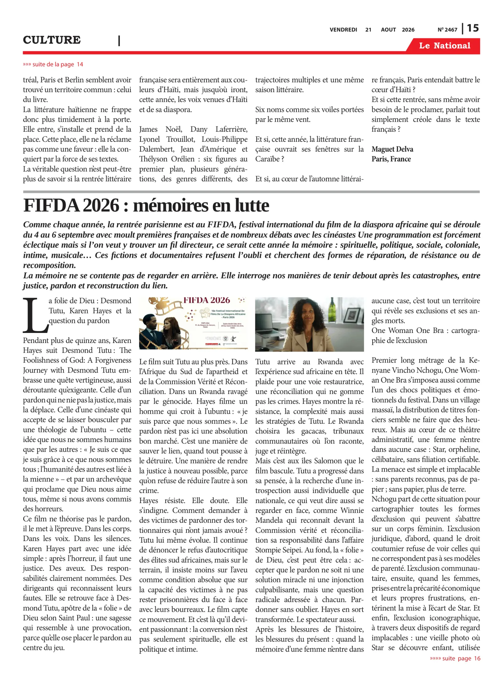Page 15 de l'édition 2467