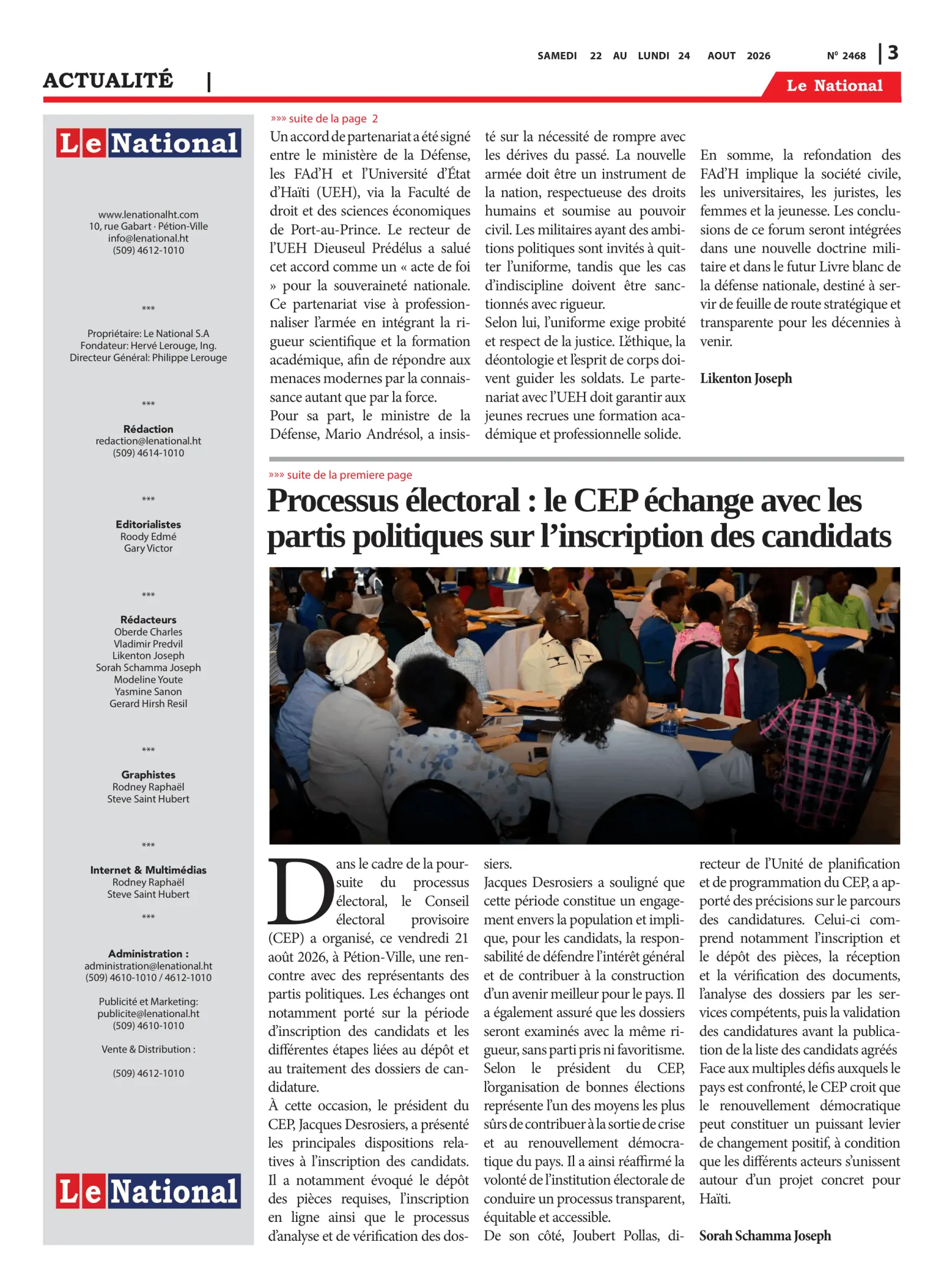 Page 3 de l'édition 2468