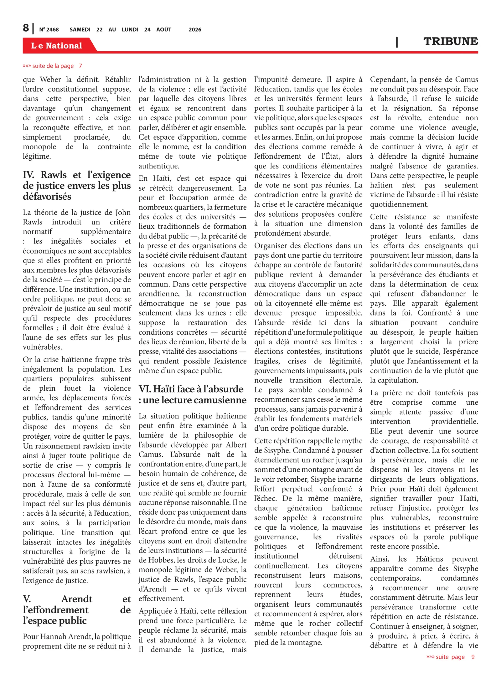 Page 8 de l'édition 2468