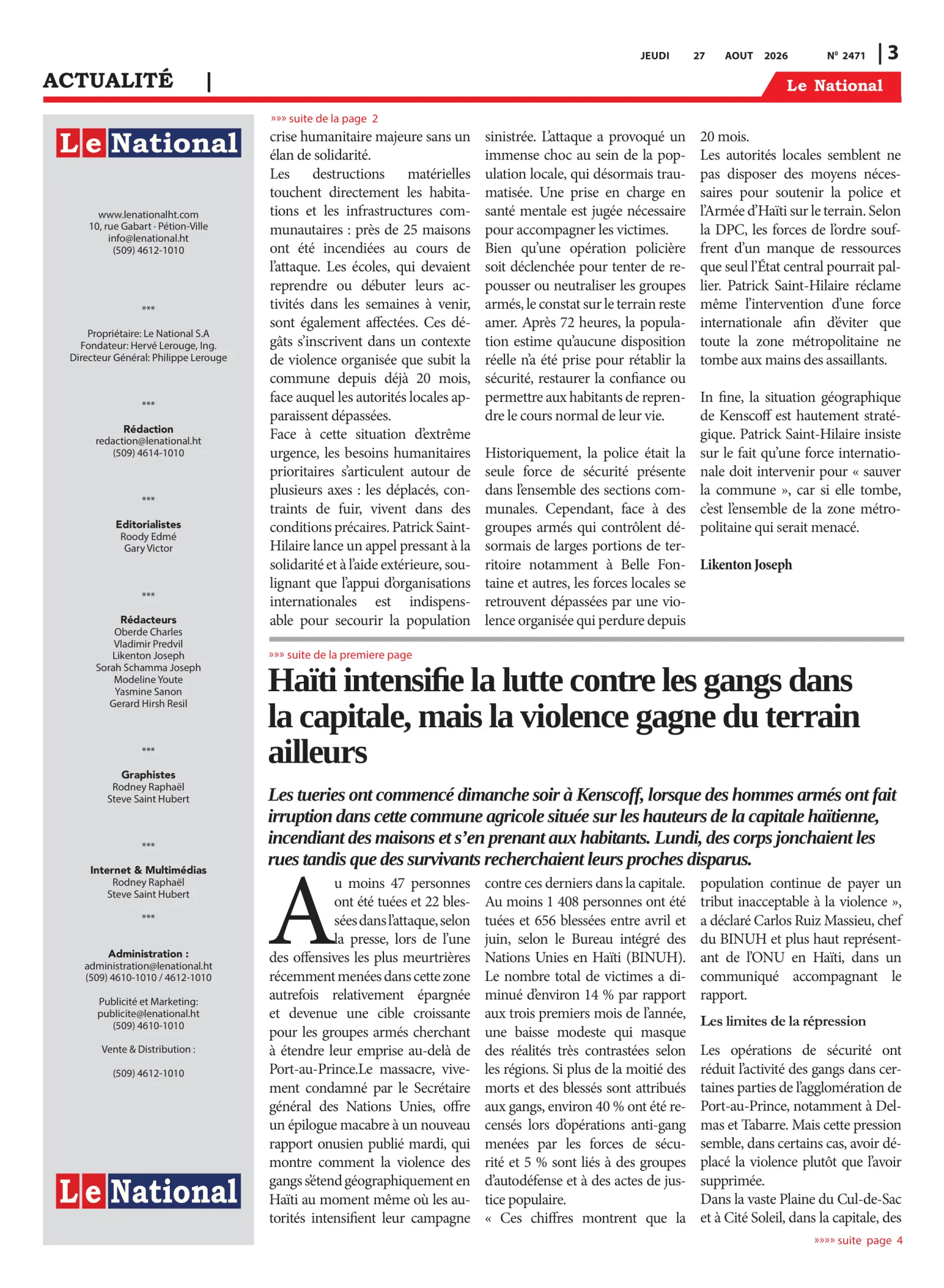 Page 3 de l'édition 2471