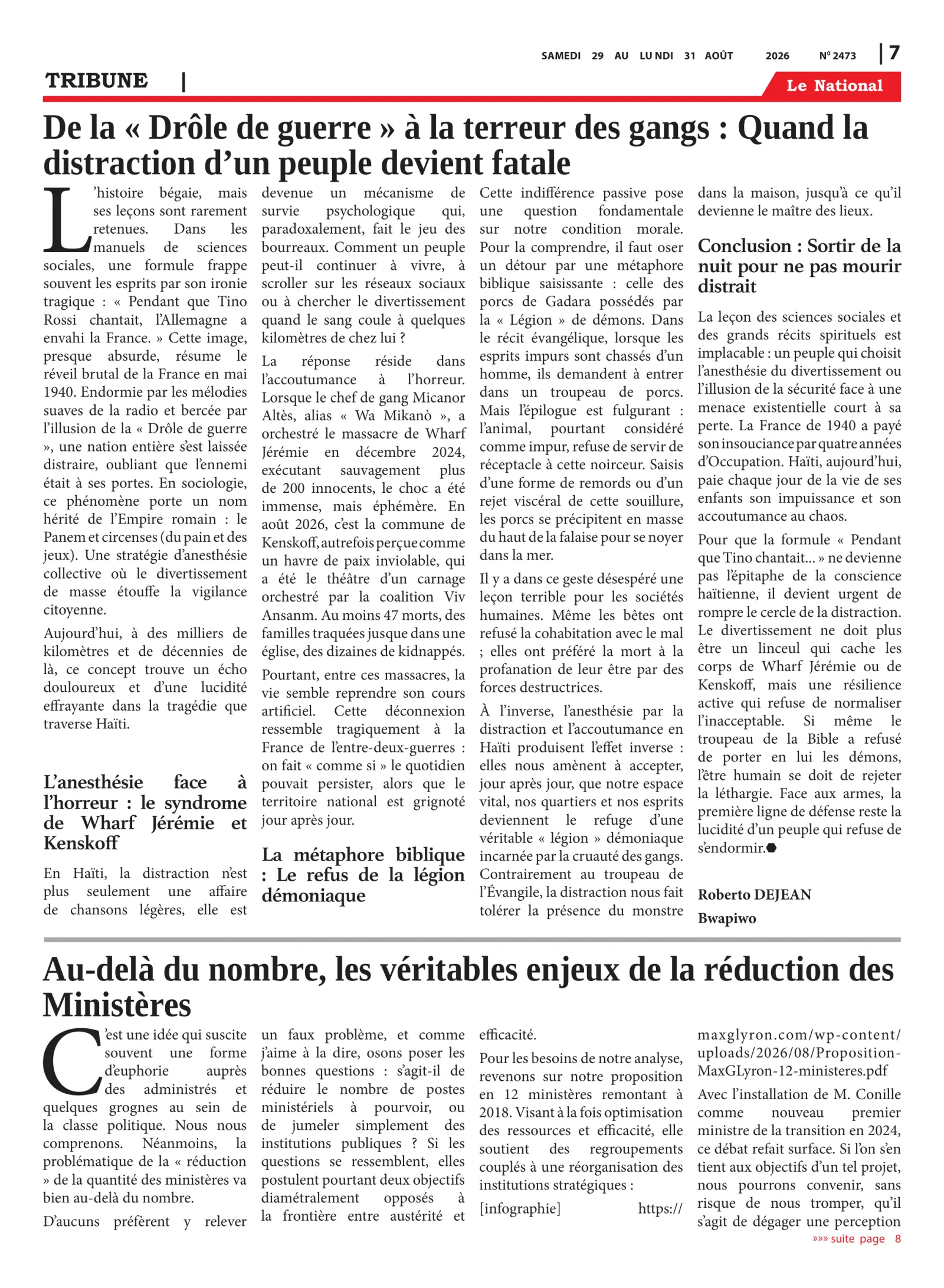 Page 7 de l'édition 2473