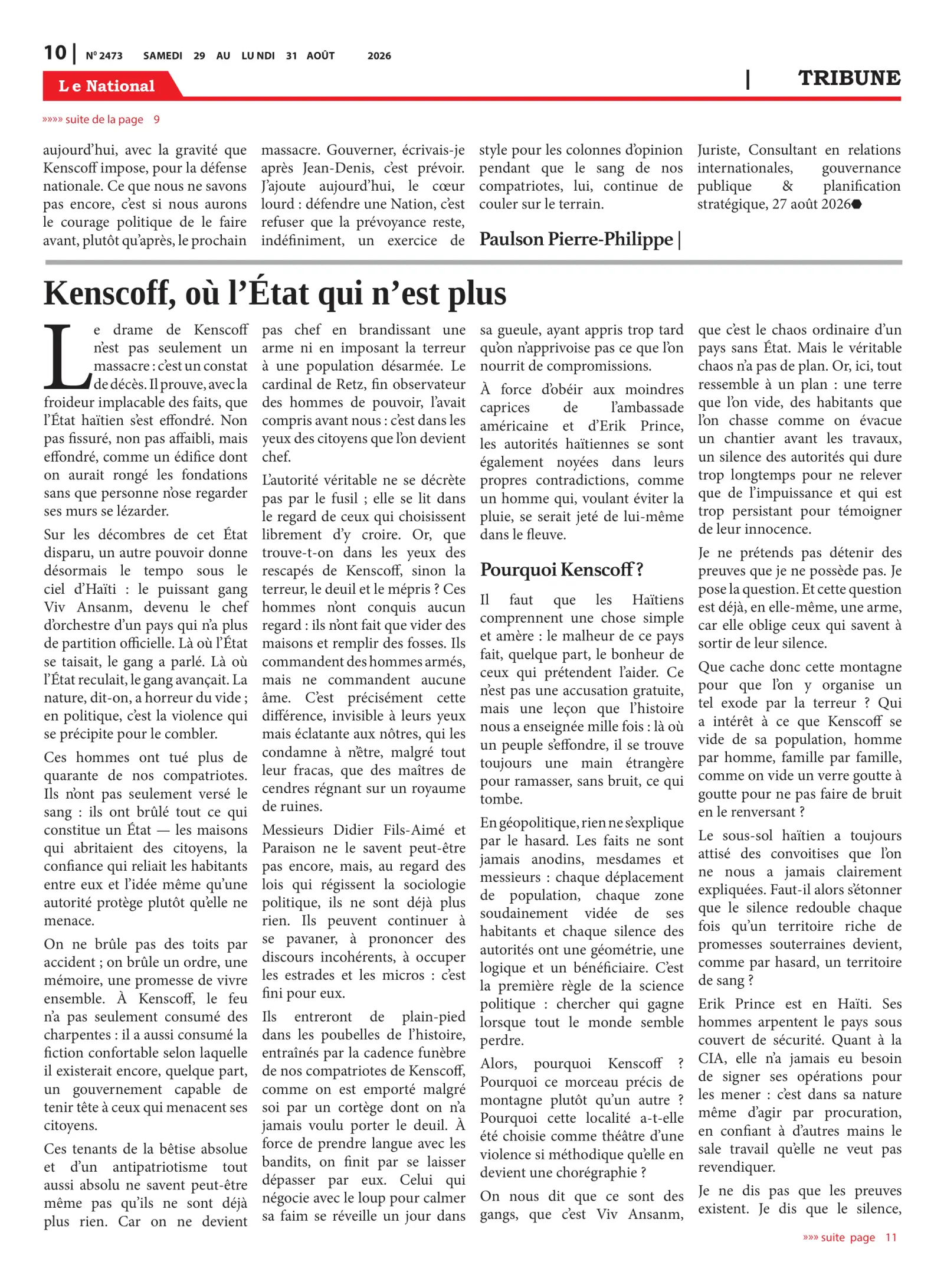 Page 10 de l'édition 2473