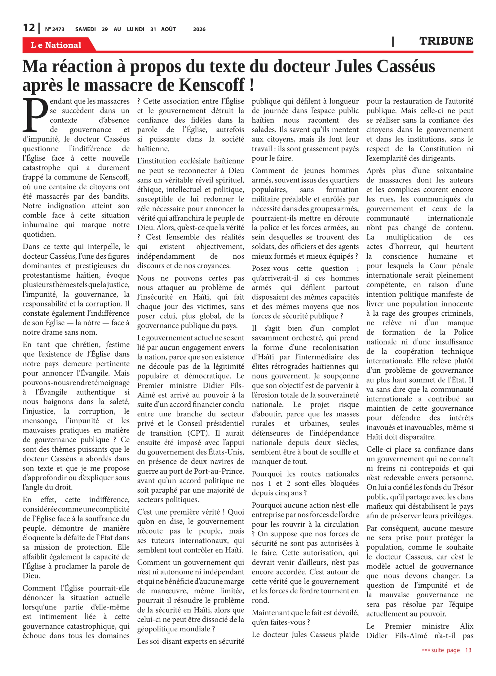 Page 12 de l'édition 2473
