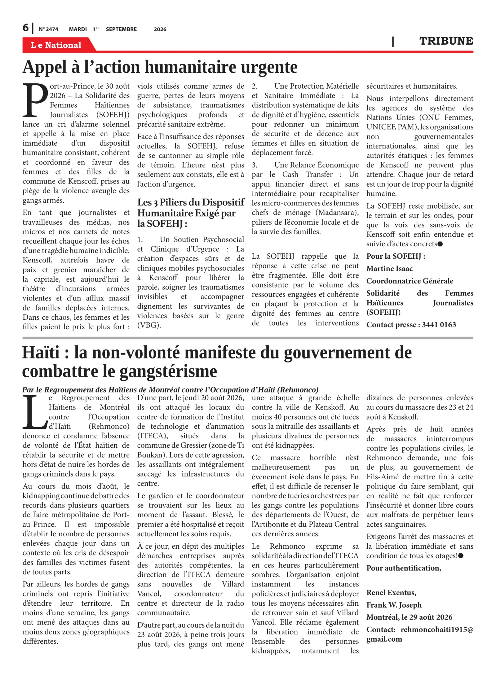 Page 6 de l'édition 2474