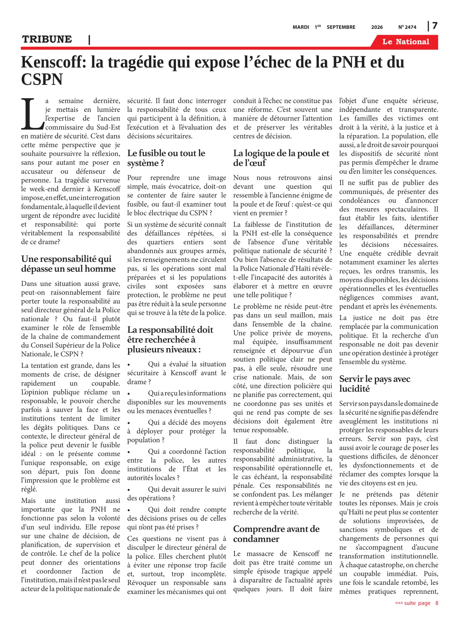 Page 7 de l'édition 2474