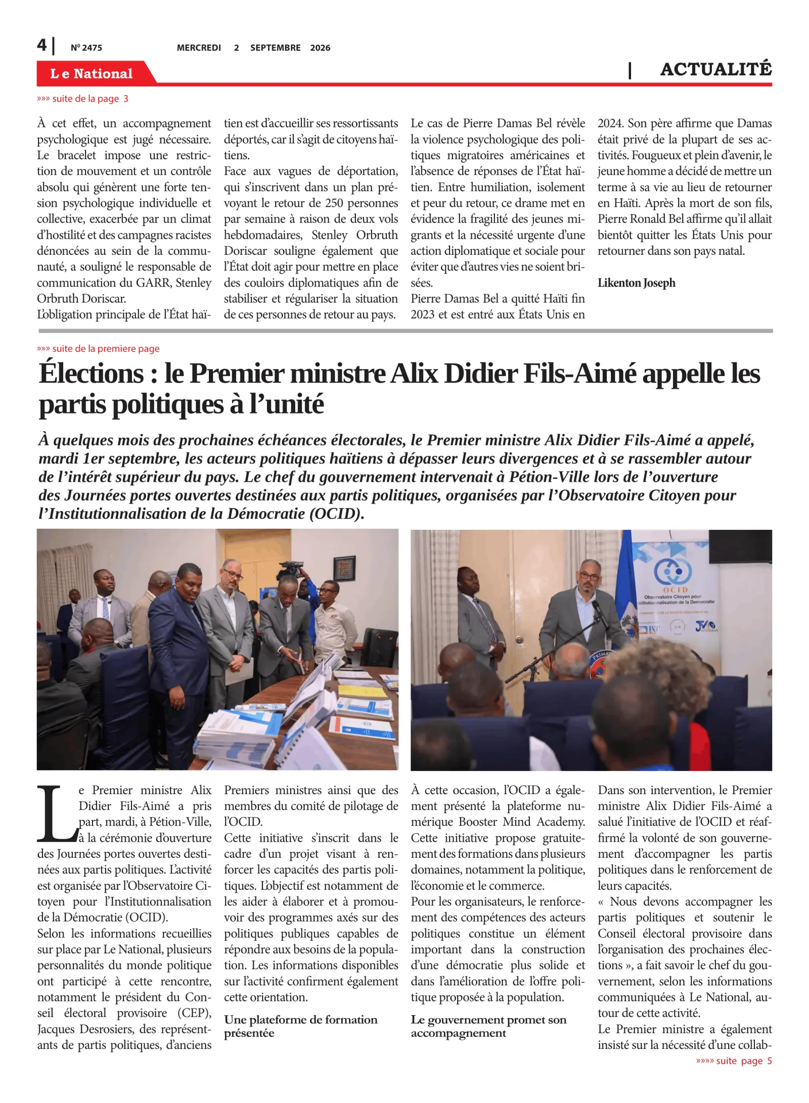 Page 4 de l'édition 2475