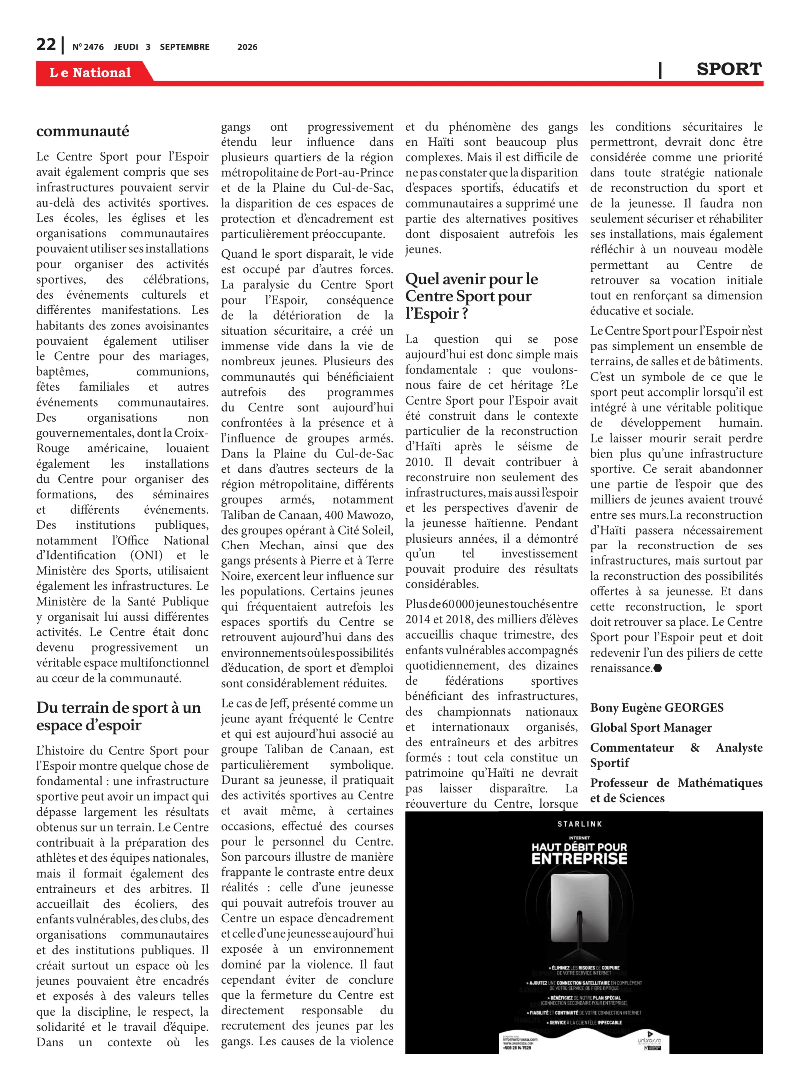 Page 22 de l'édition 2476