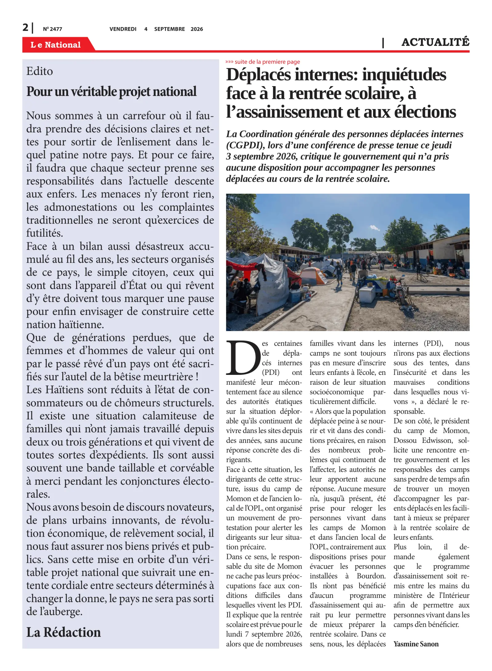 Page 2 de l'édition 2477