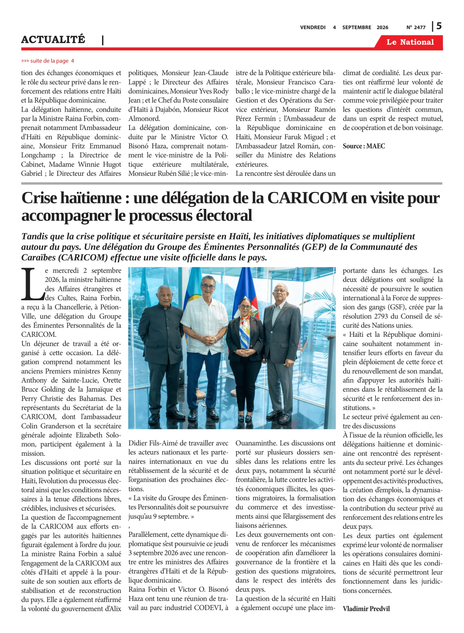 Page 5 de l'édition 2477
