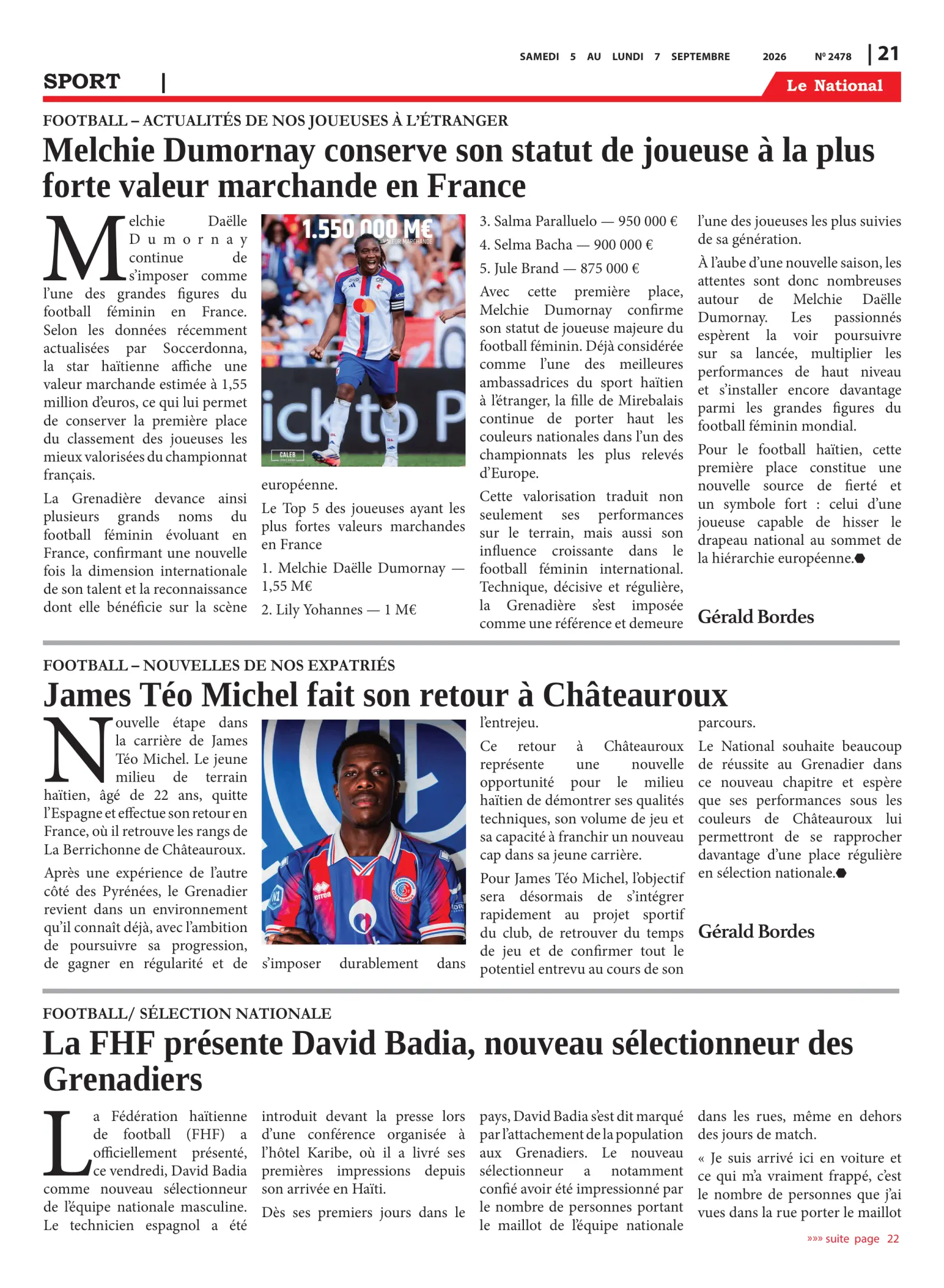 Page 21 de l'édition 2478